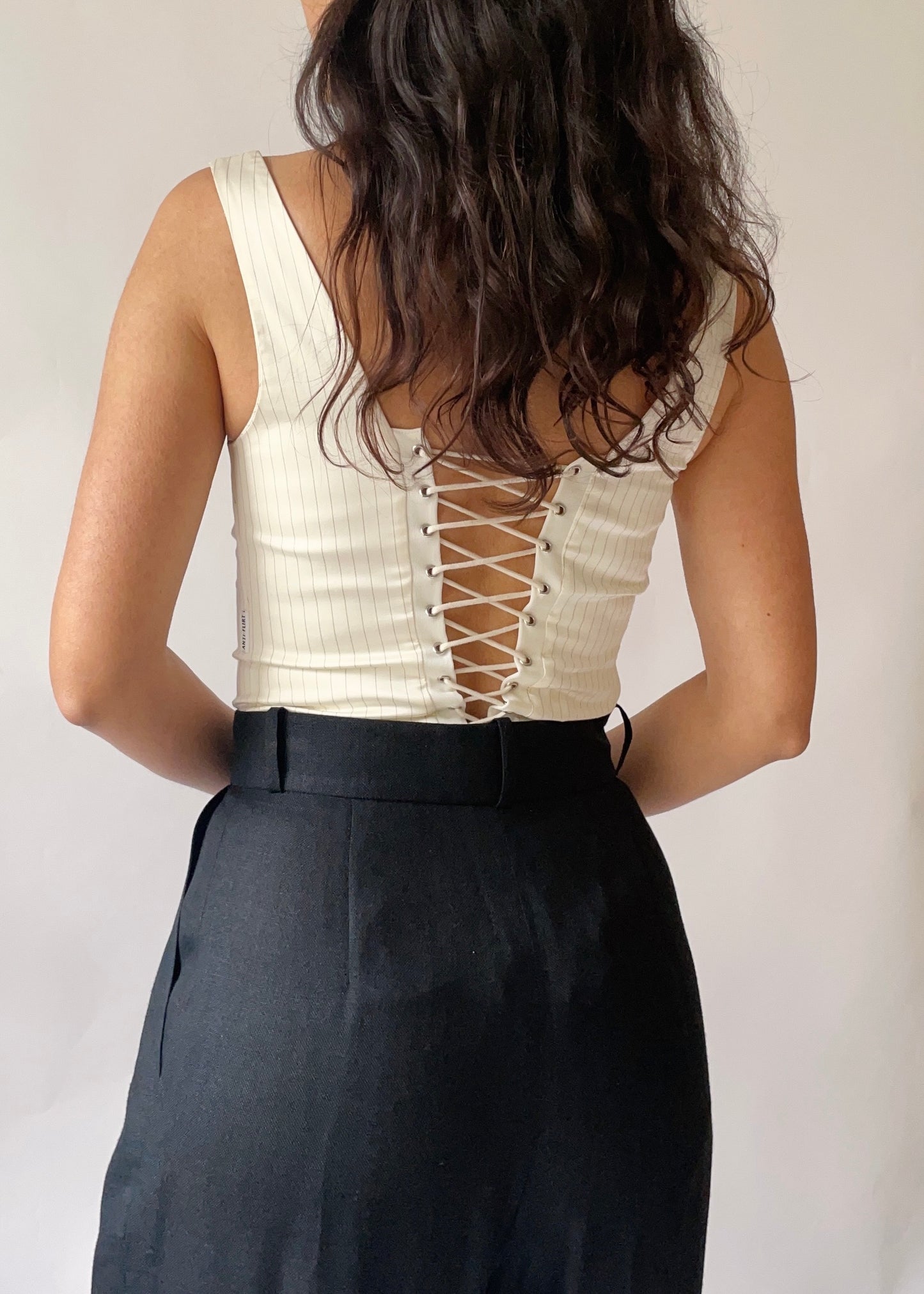 Vintage Anti-Flirt Corset Top
