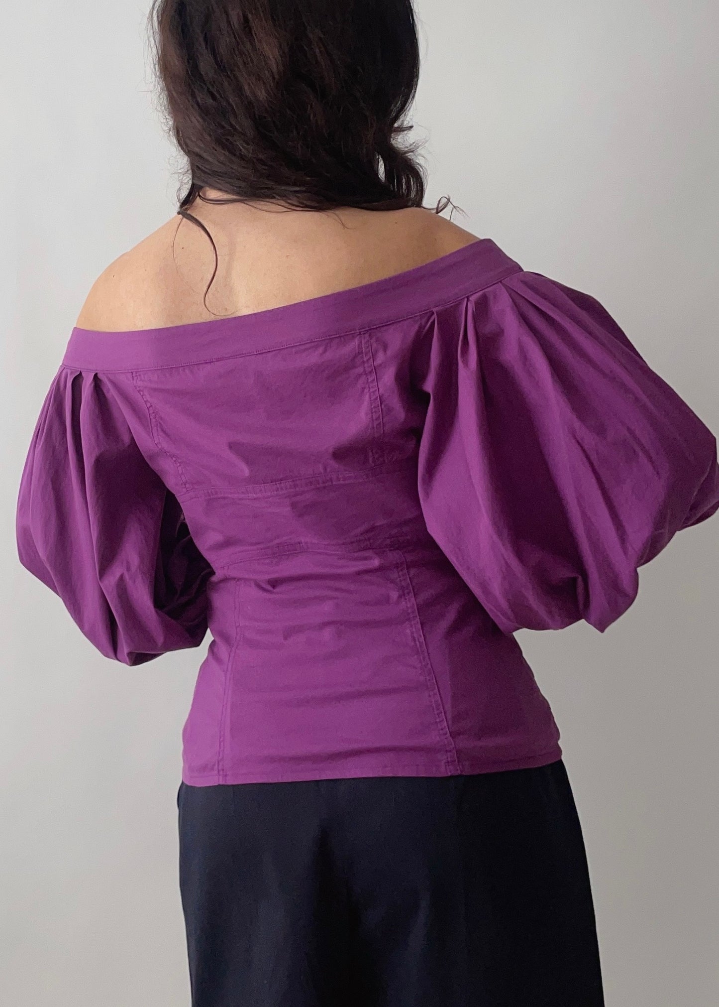 Vintage Just Cavalli Bustier Purple Top