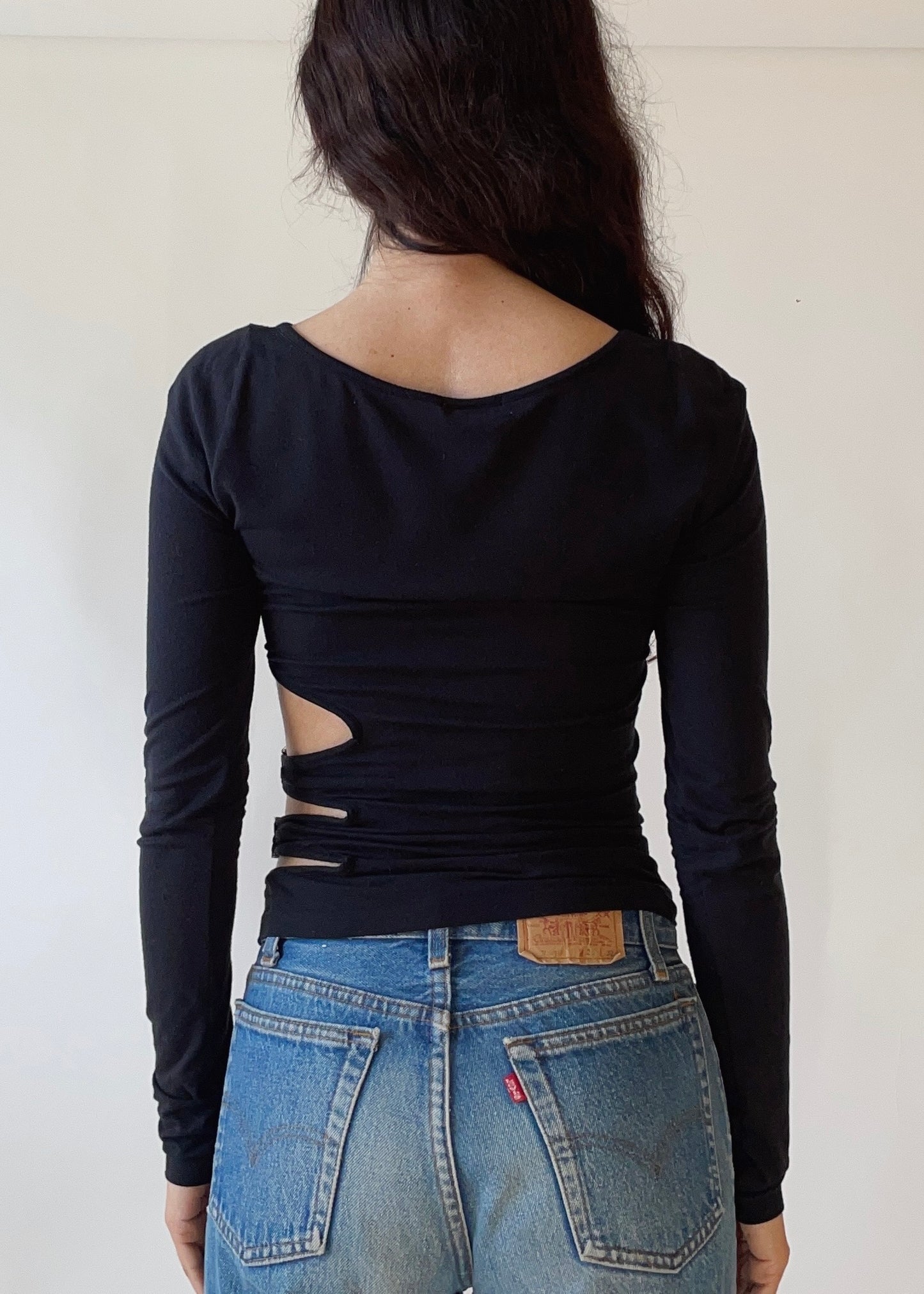 Vintage Sisley Cut-Out Top