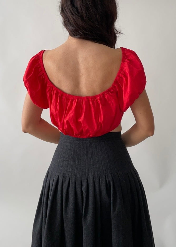 Vintage YSL Cotton Crop Top