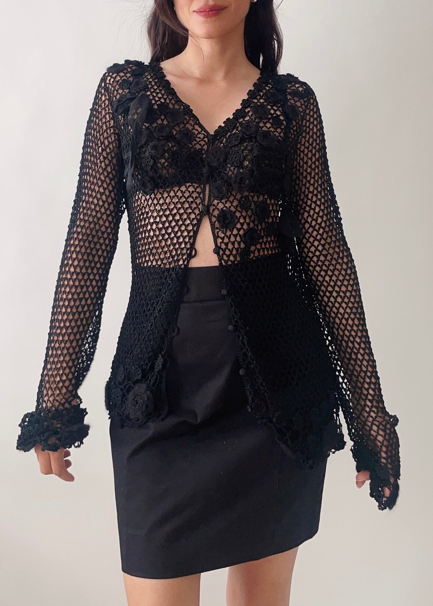 Moschino Crochet Cardigan