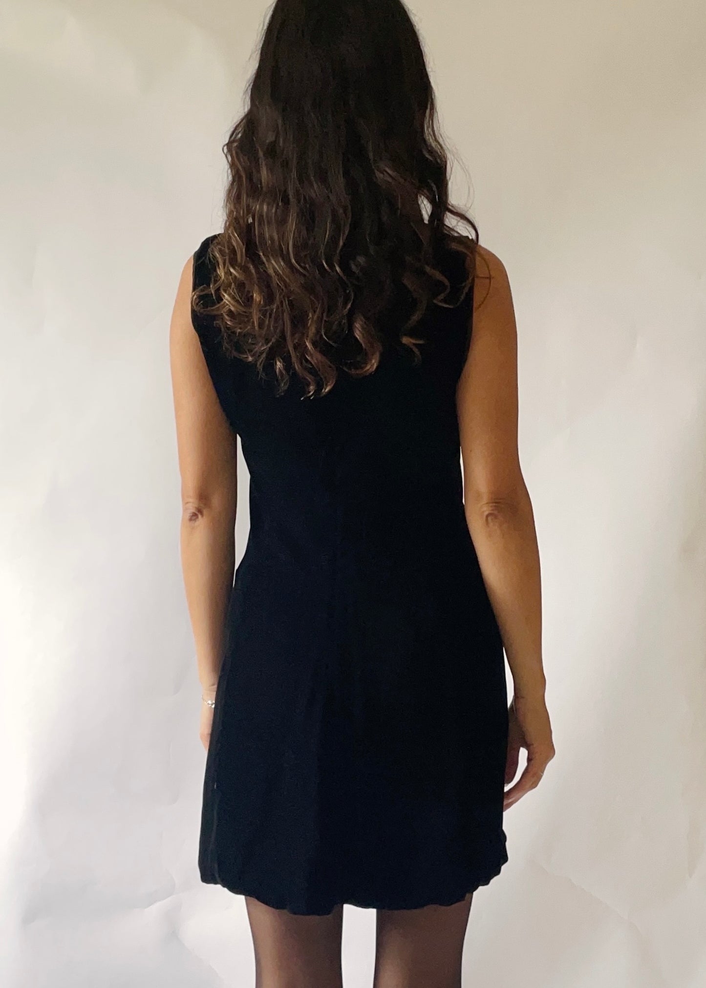 Vintage Prada Black Velvet Dress
