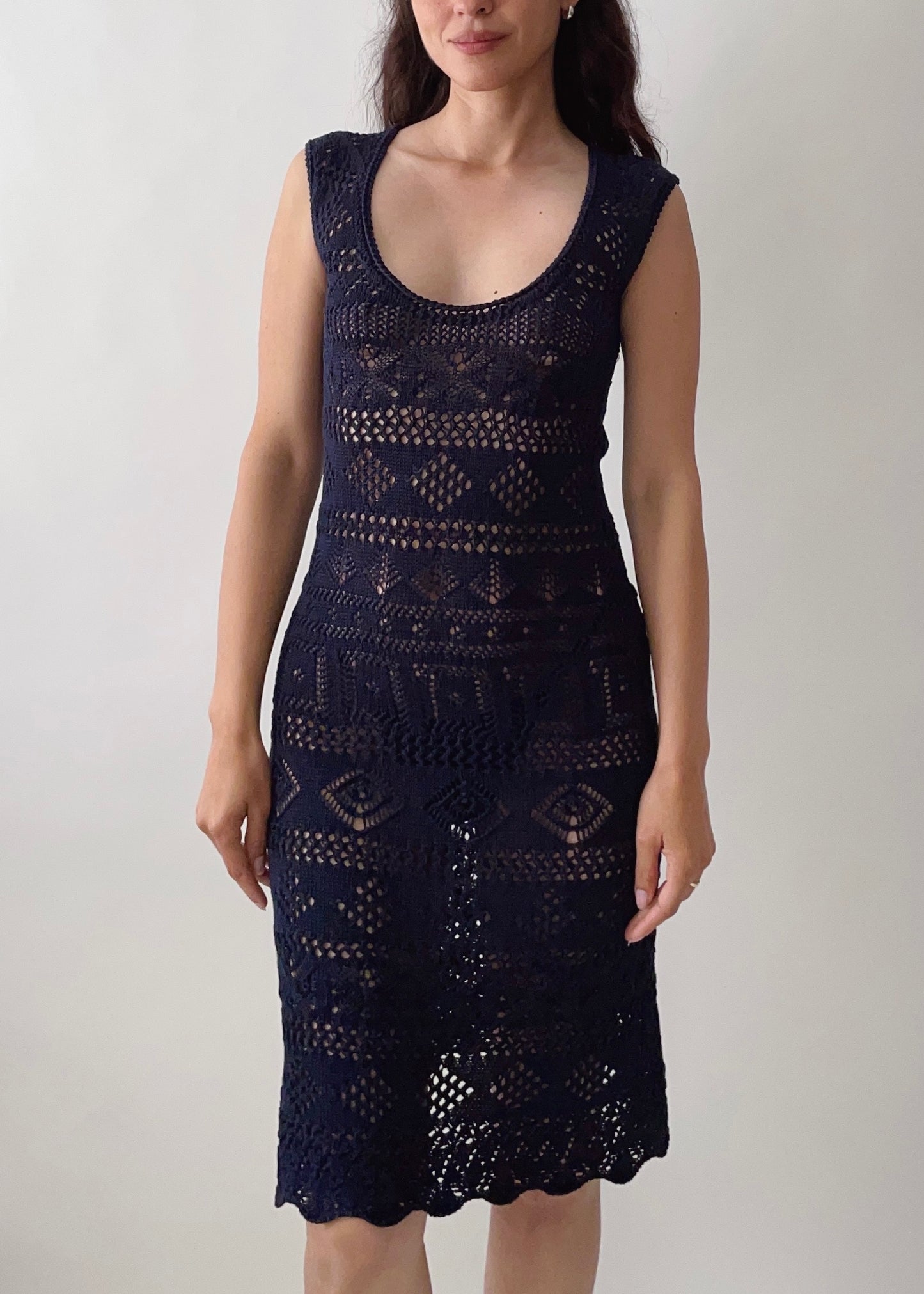 Vintage Prada Crochet Dress