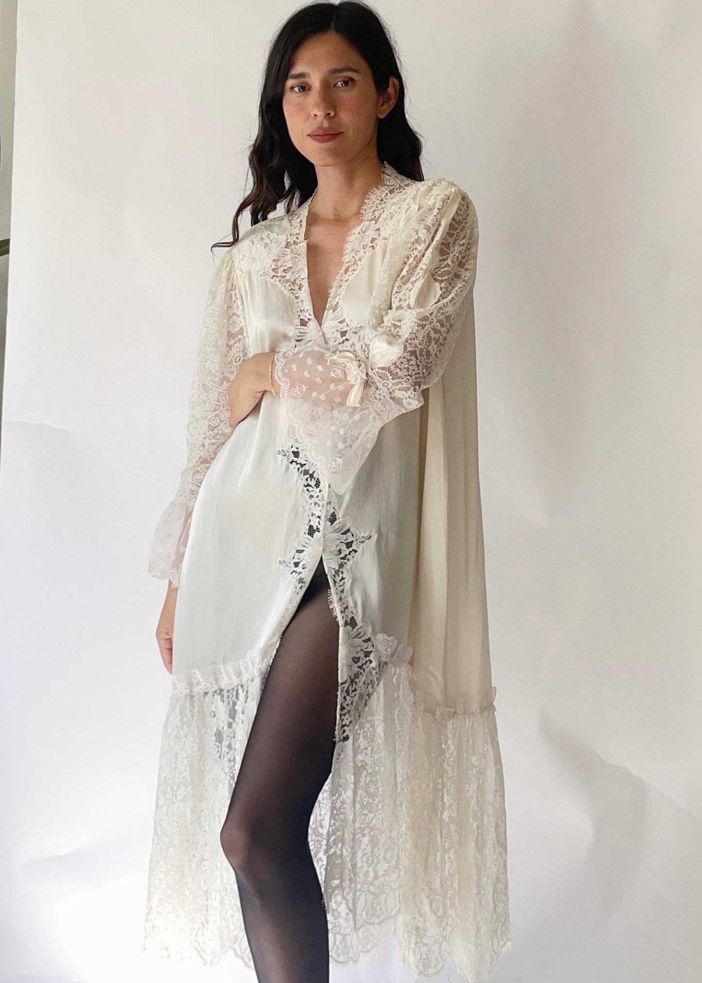 Vintage Christian Dior Silk Robe Dress