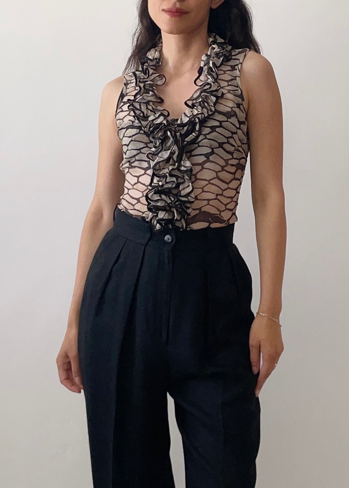 French Silk Ruffle Corset