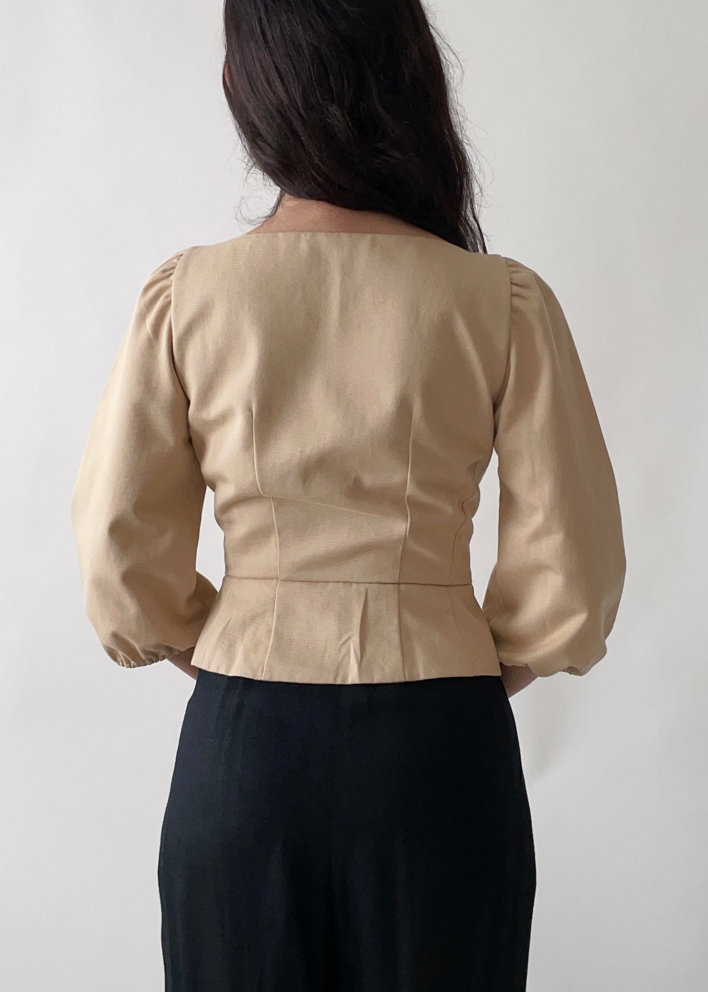 Vintage Prada Square Neck Top