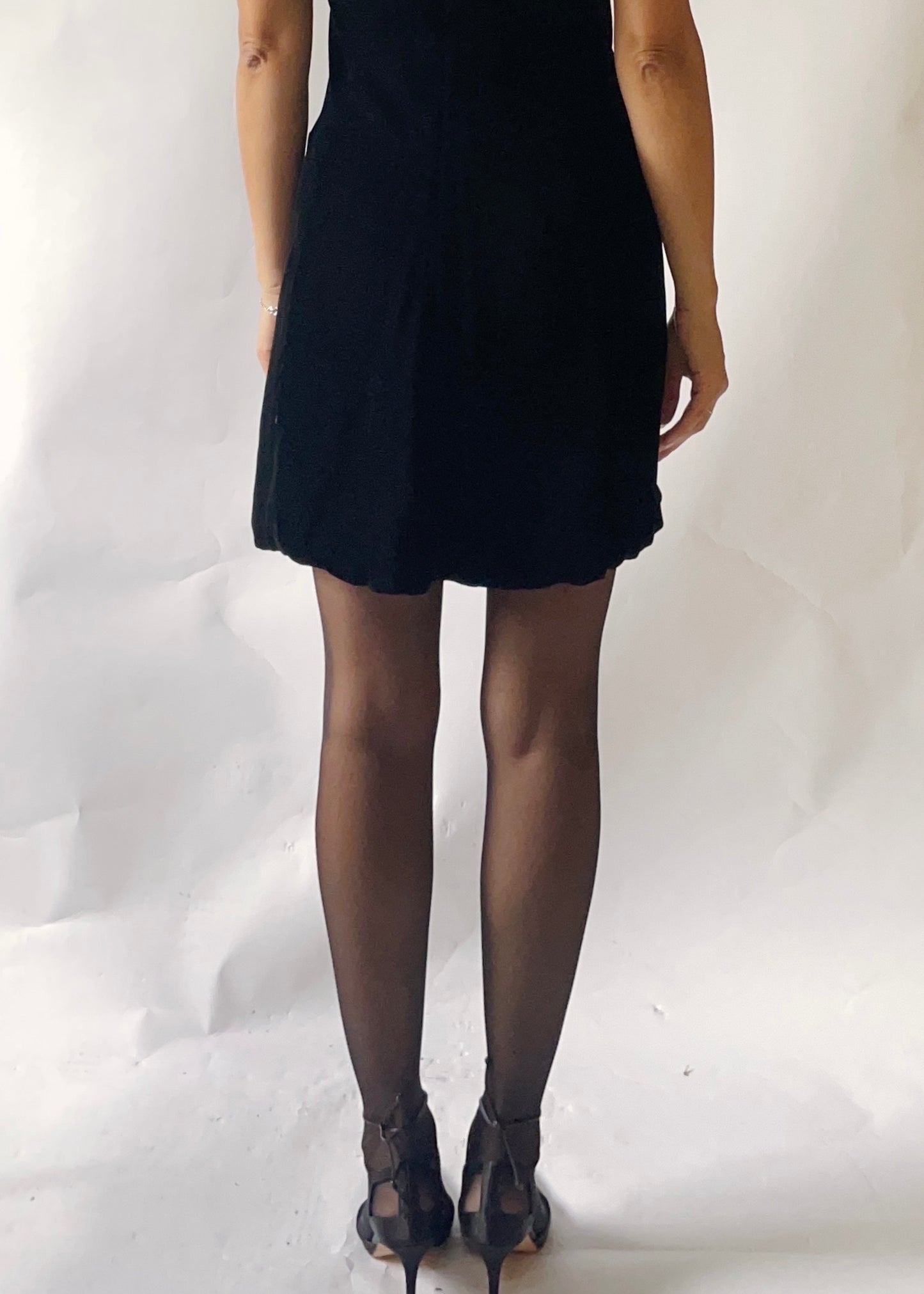 Vintage Prada Black Velvet Dress