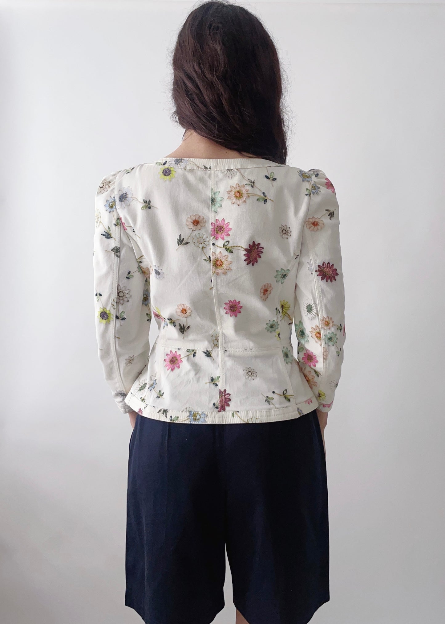 Vintage Ungaro Floral Bustier Top