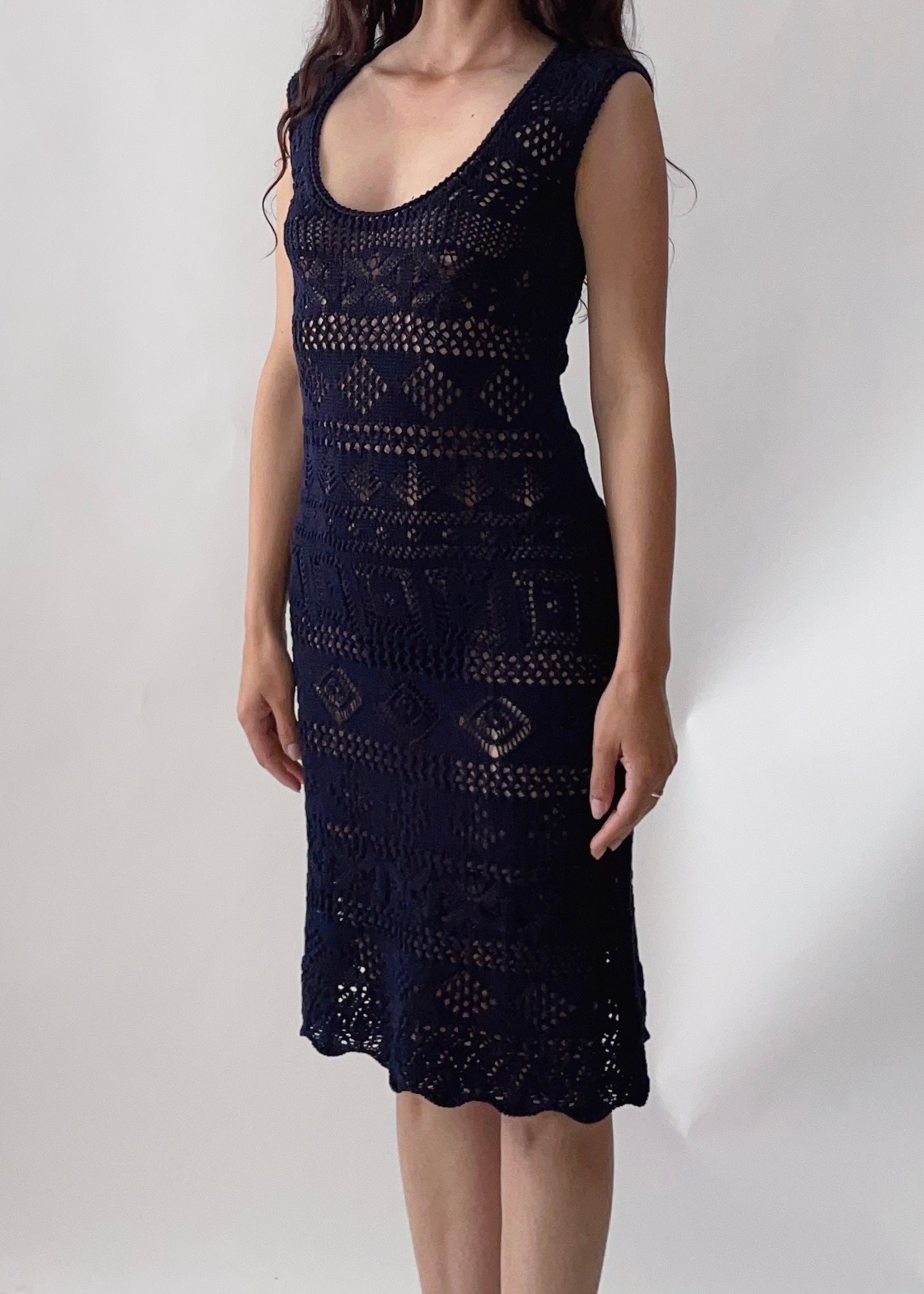 Vintage Prada Crochet Dress
