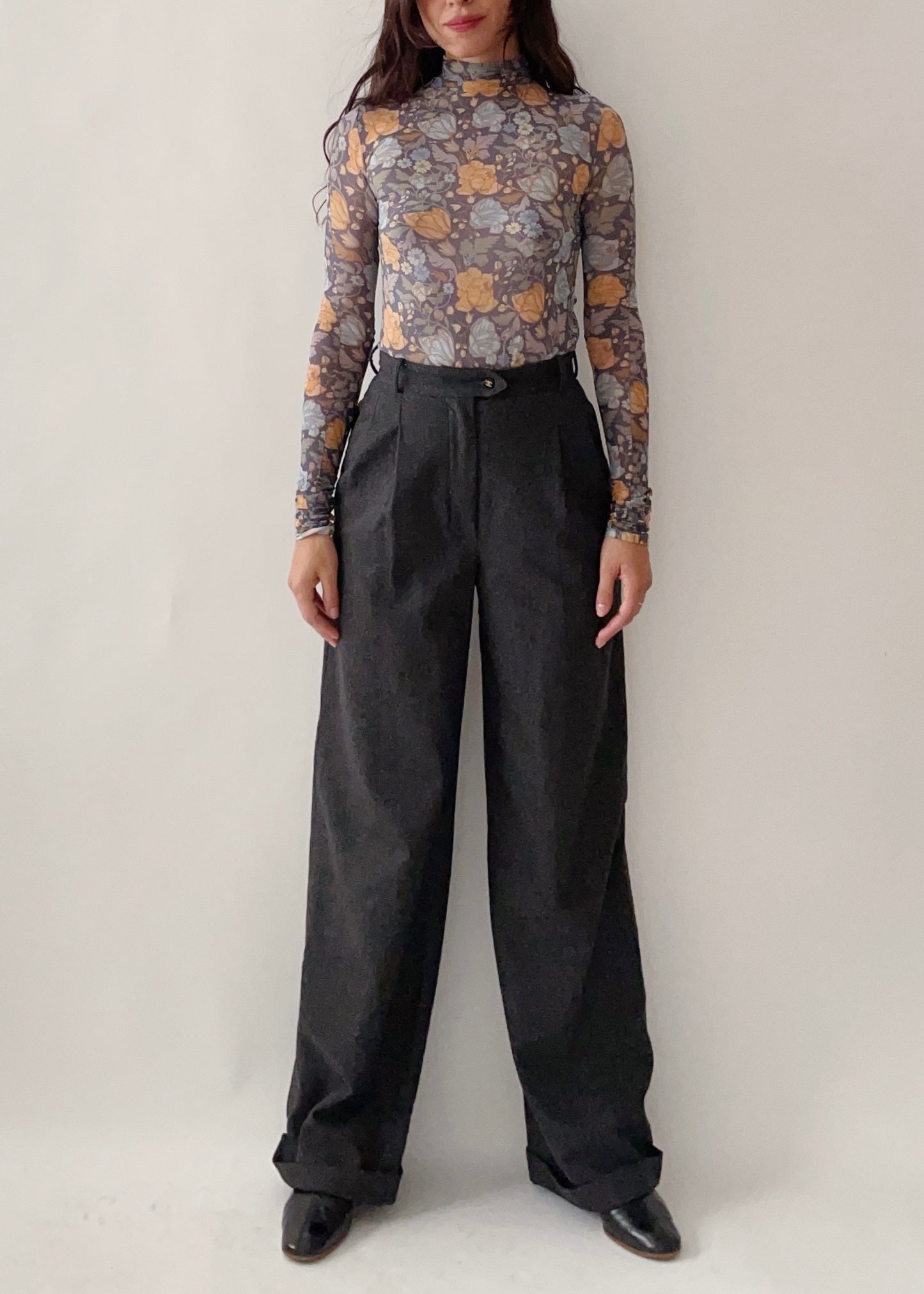 Vintage Chanel CC Wool Trousers