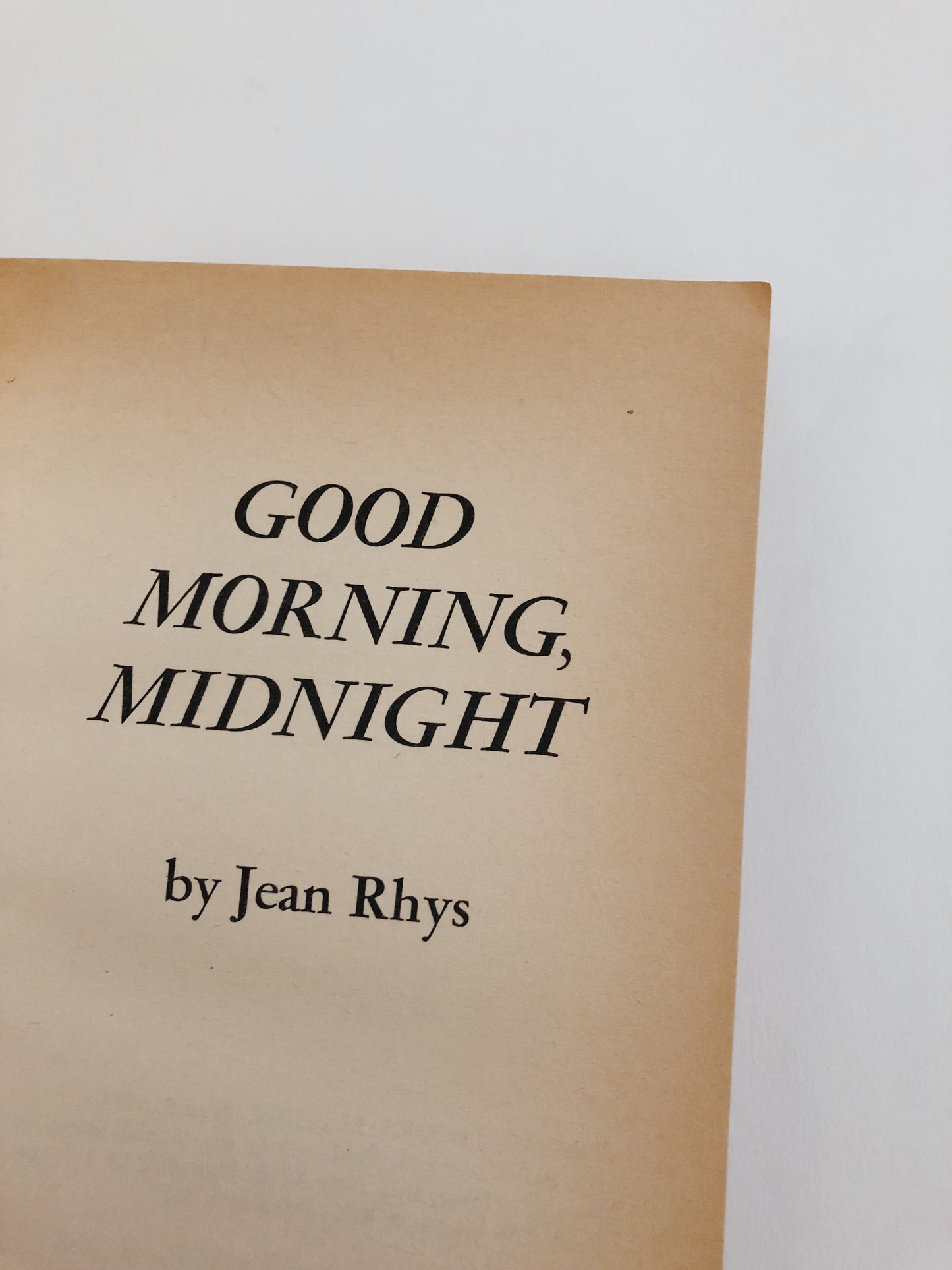 Good Morning, Midnight by Jean Rhys