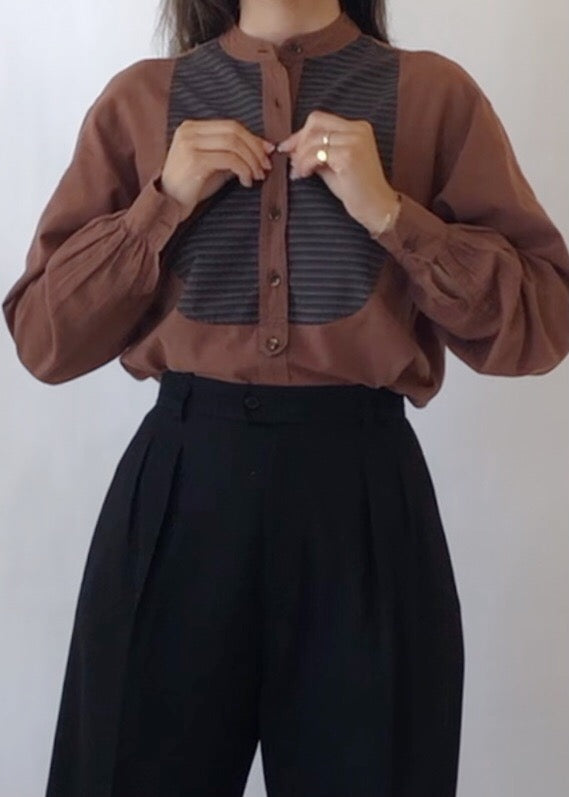 Vintage Yves Saint Laurent Tuxedo Top
