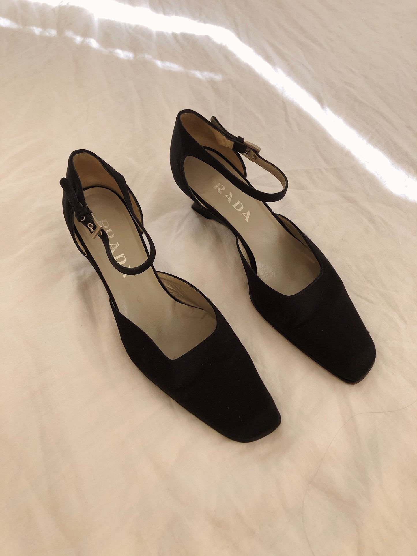 Vintage Prada Silk Heels