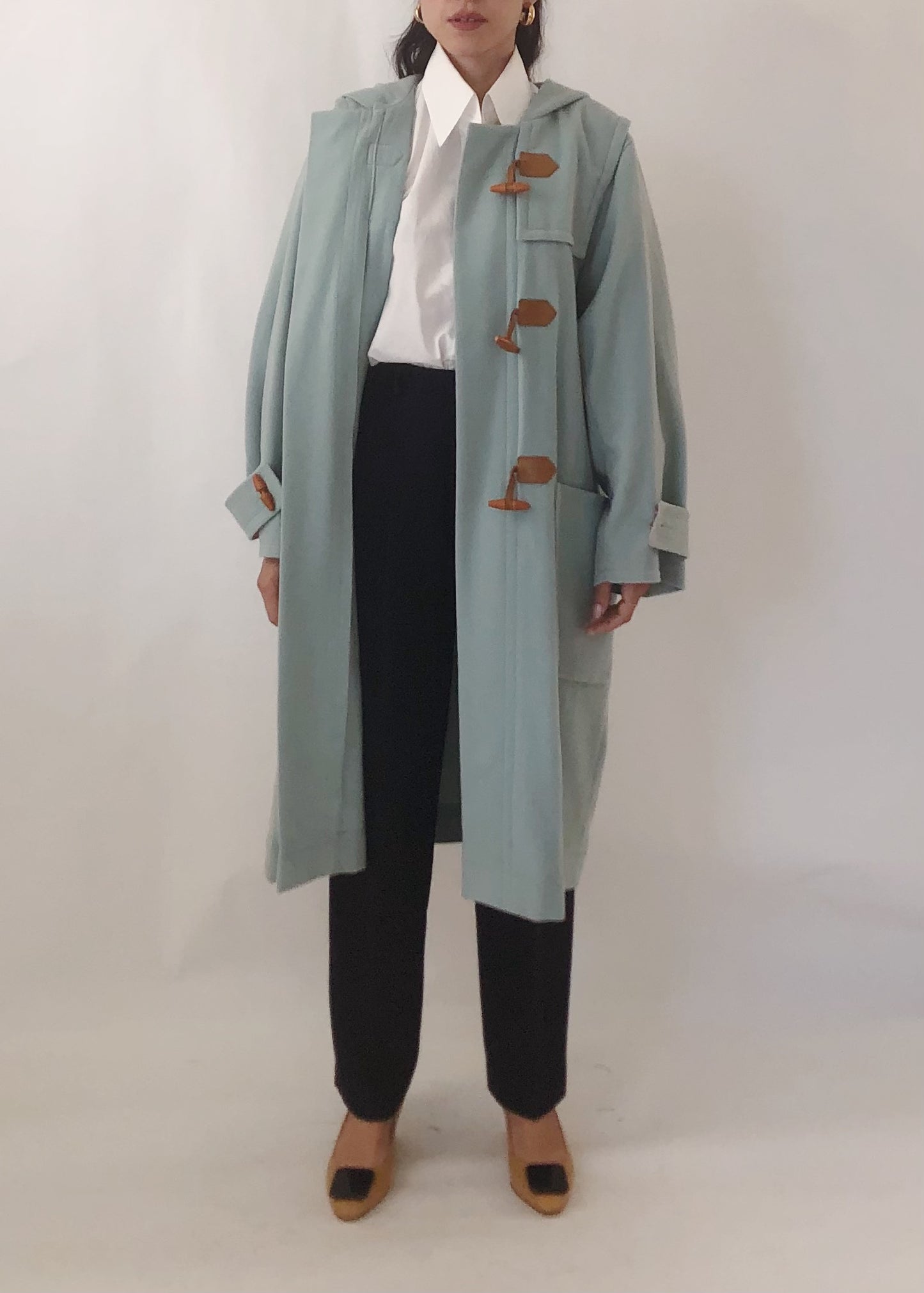 VIntage YSL Wool Cashmere Toggle Coat