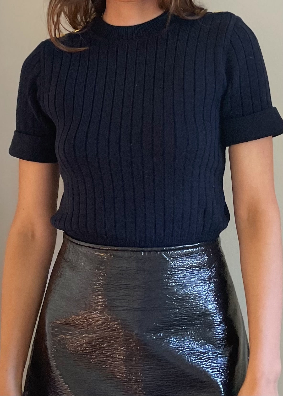Yves Saint Laurent Gold Heart Knit