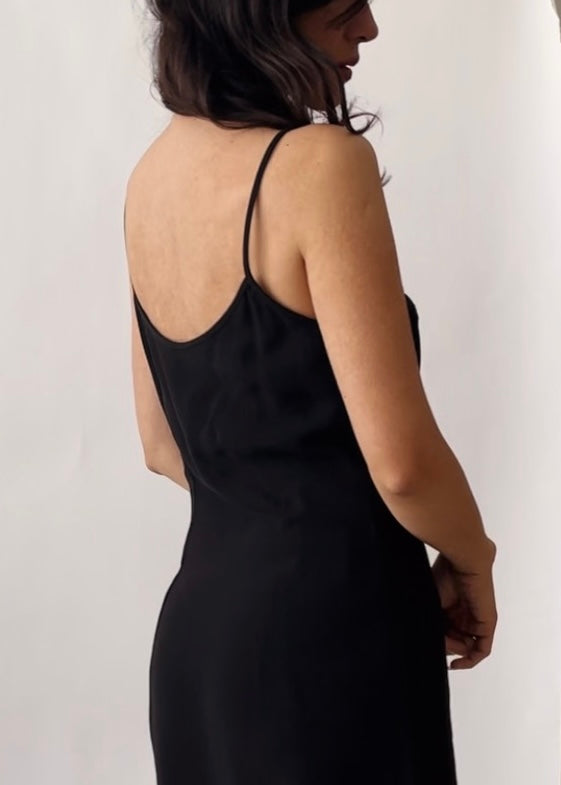 Vintage Moschino Cut-Out Black Dress