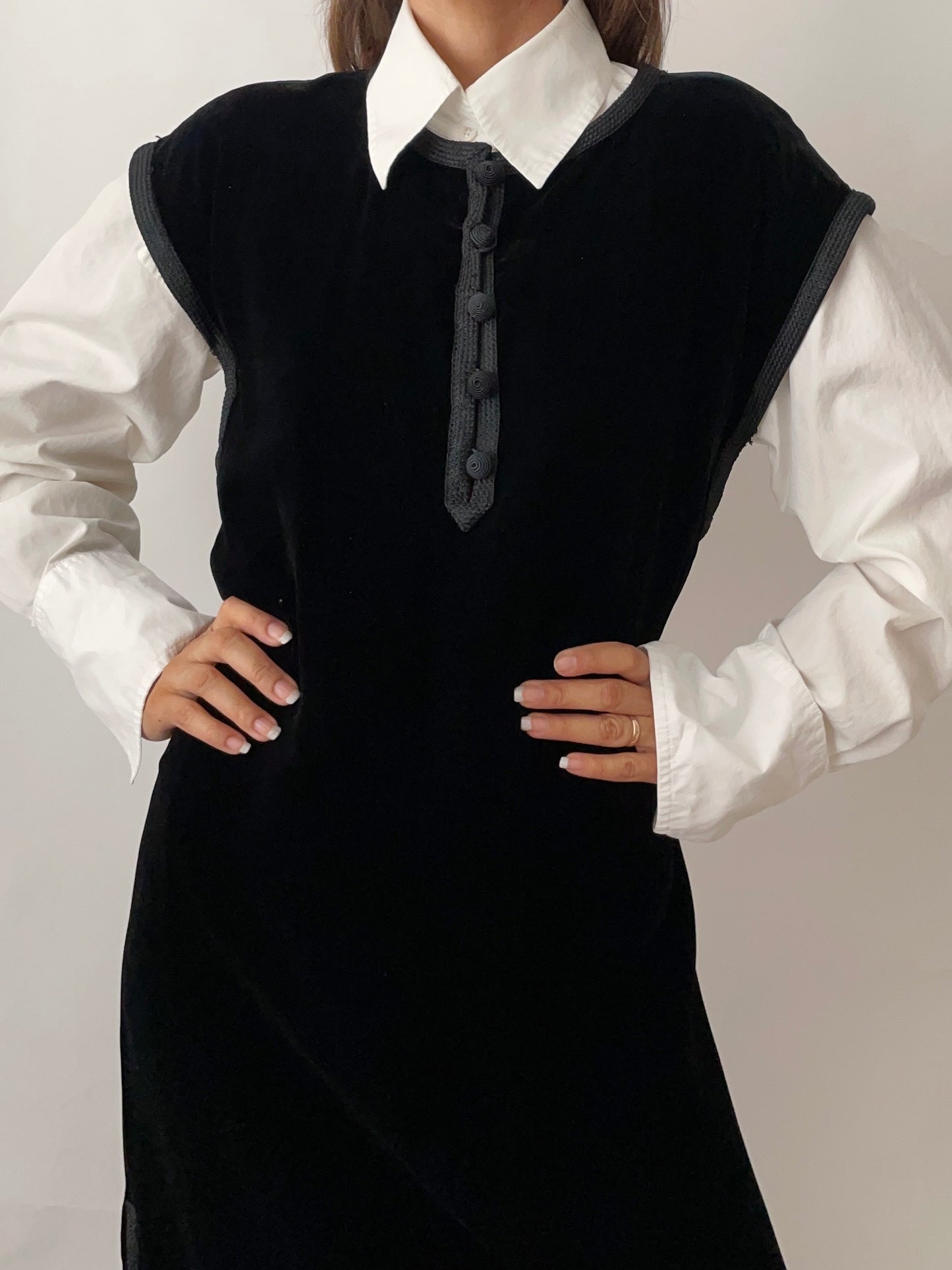 Vintage YSL Velvet Dress