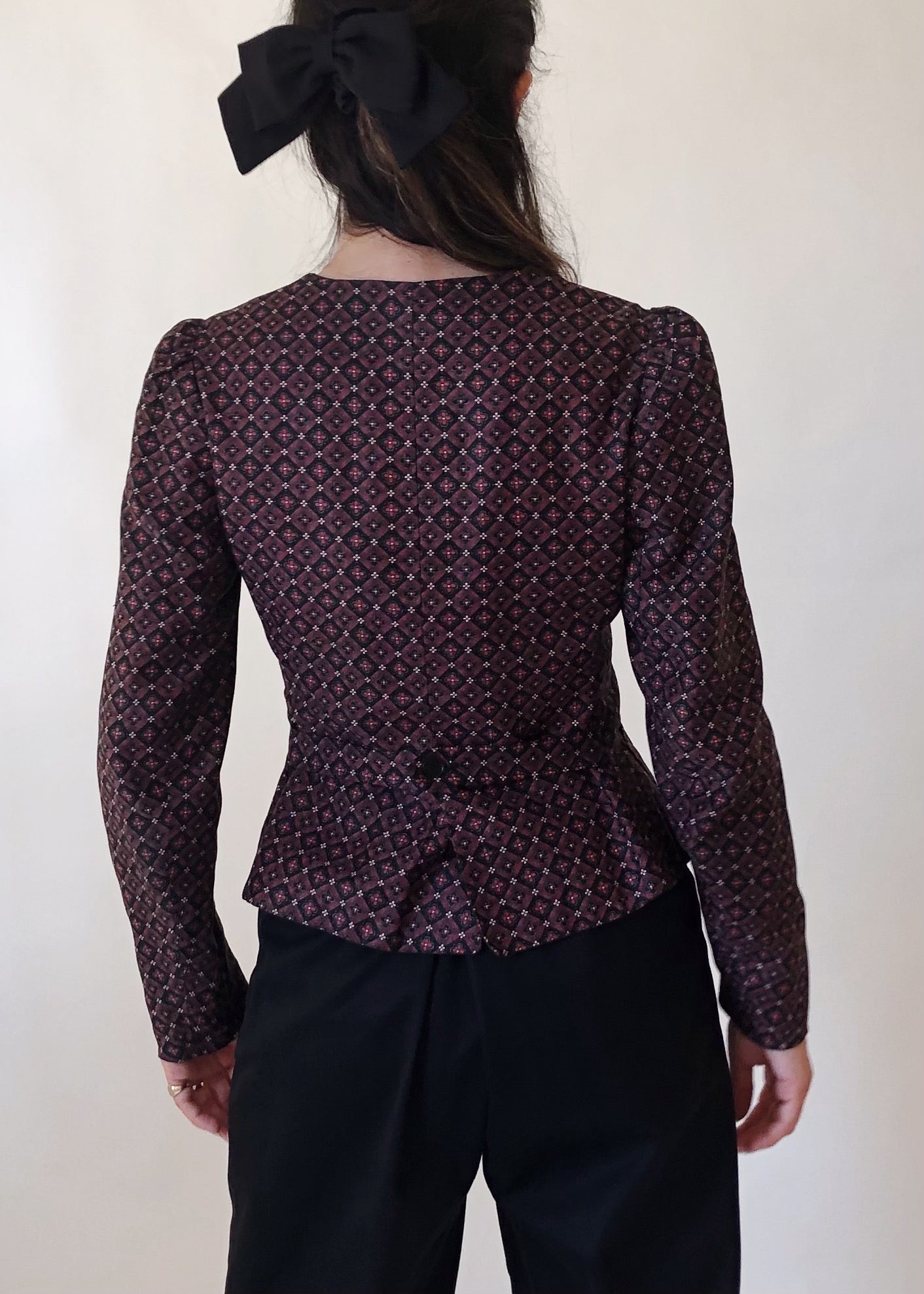 Vintage YSL Peplum Top