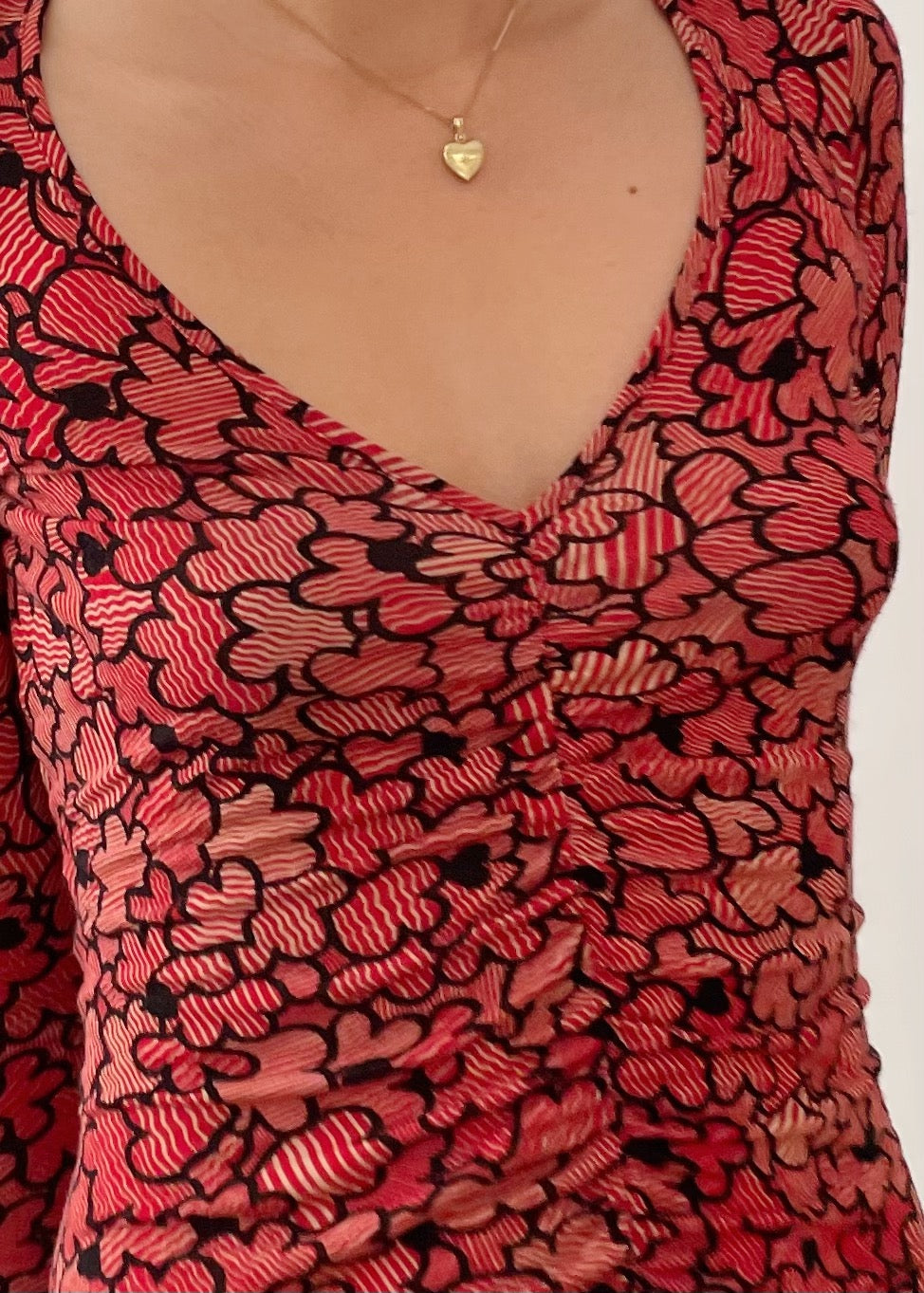 Anna Molinari Silk Red Dress