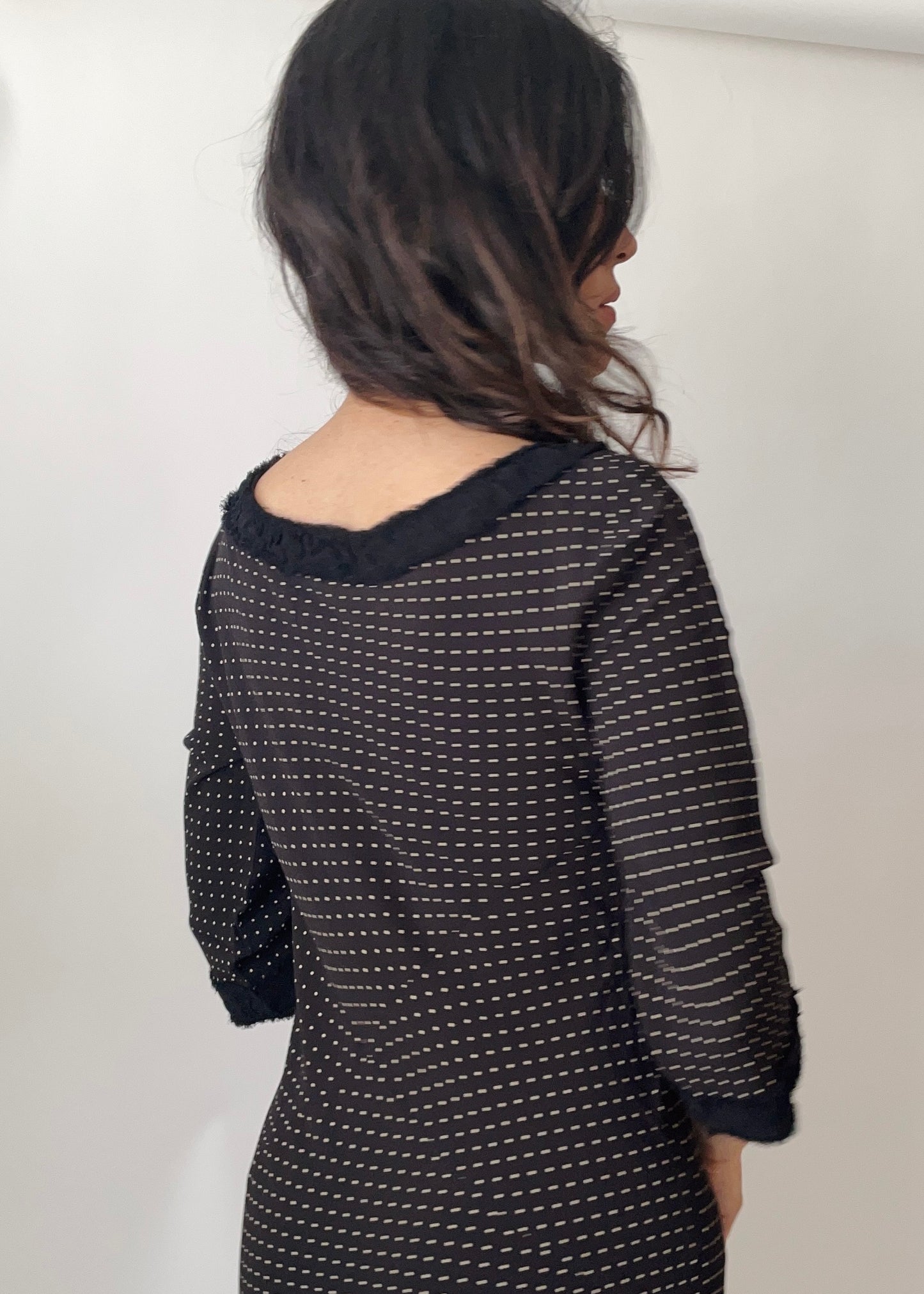 Vintage Italian Silk Polkadot Dress