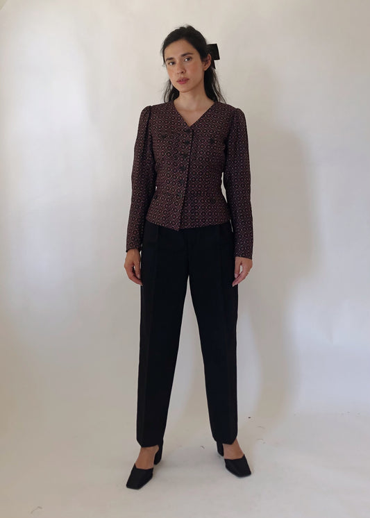 Vintage YSL Peplum Top