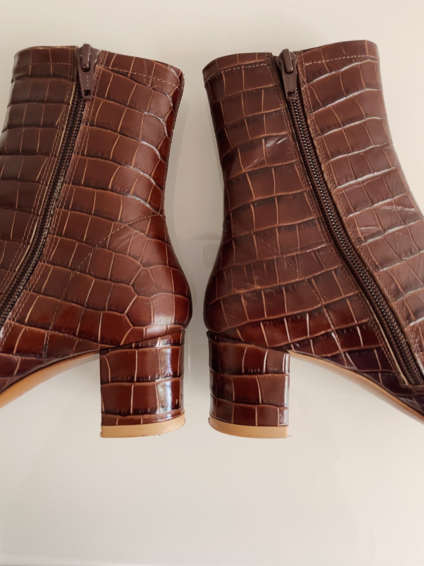 By Far Sofia Croc Nutella Boots