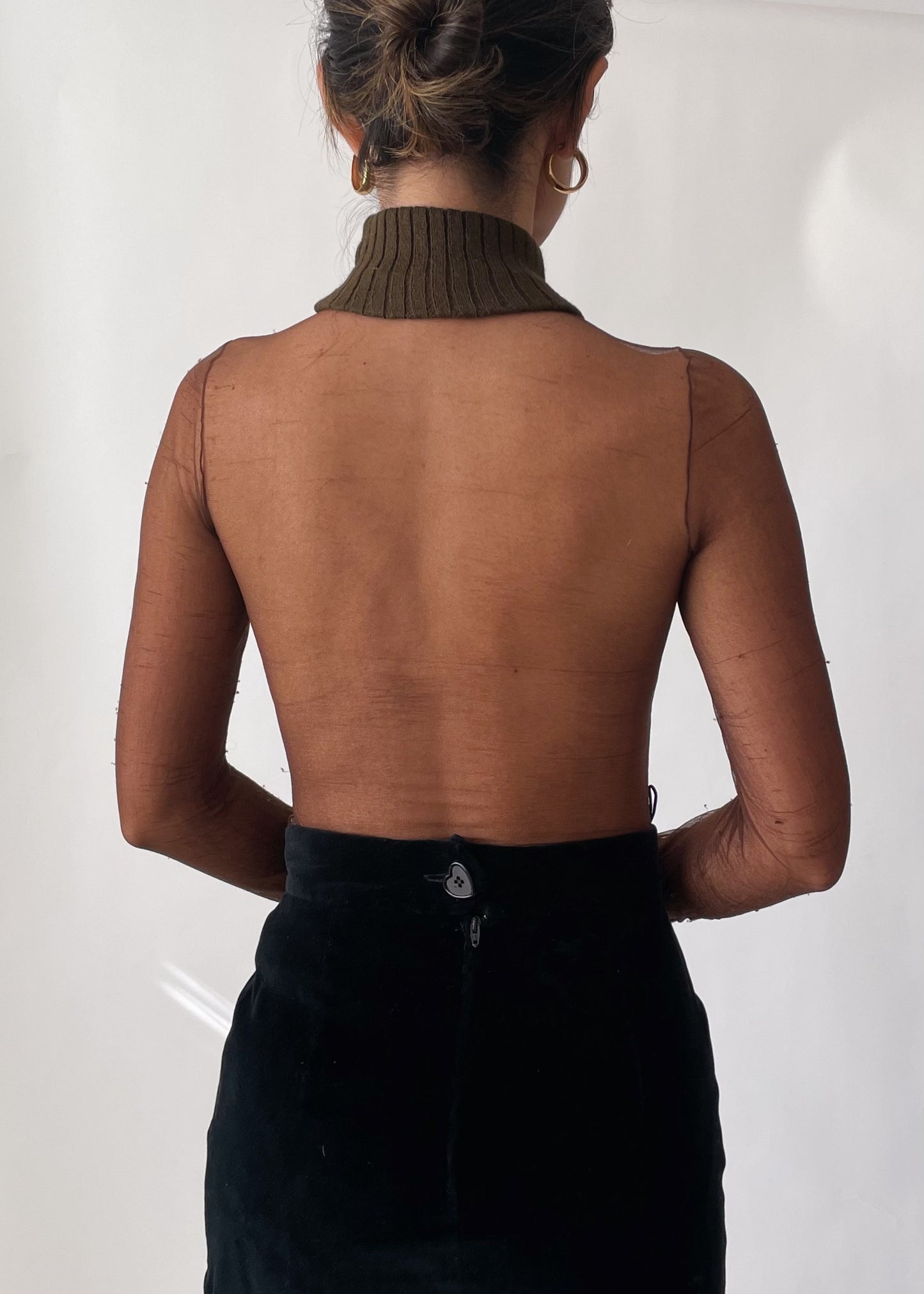 Courrèges Logo Mesh Top