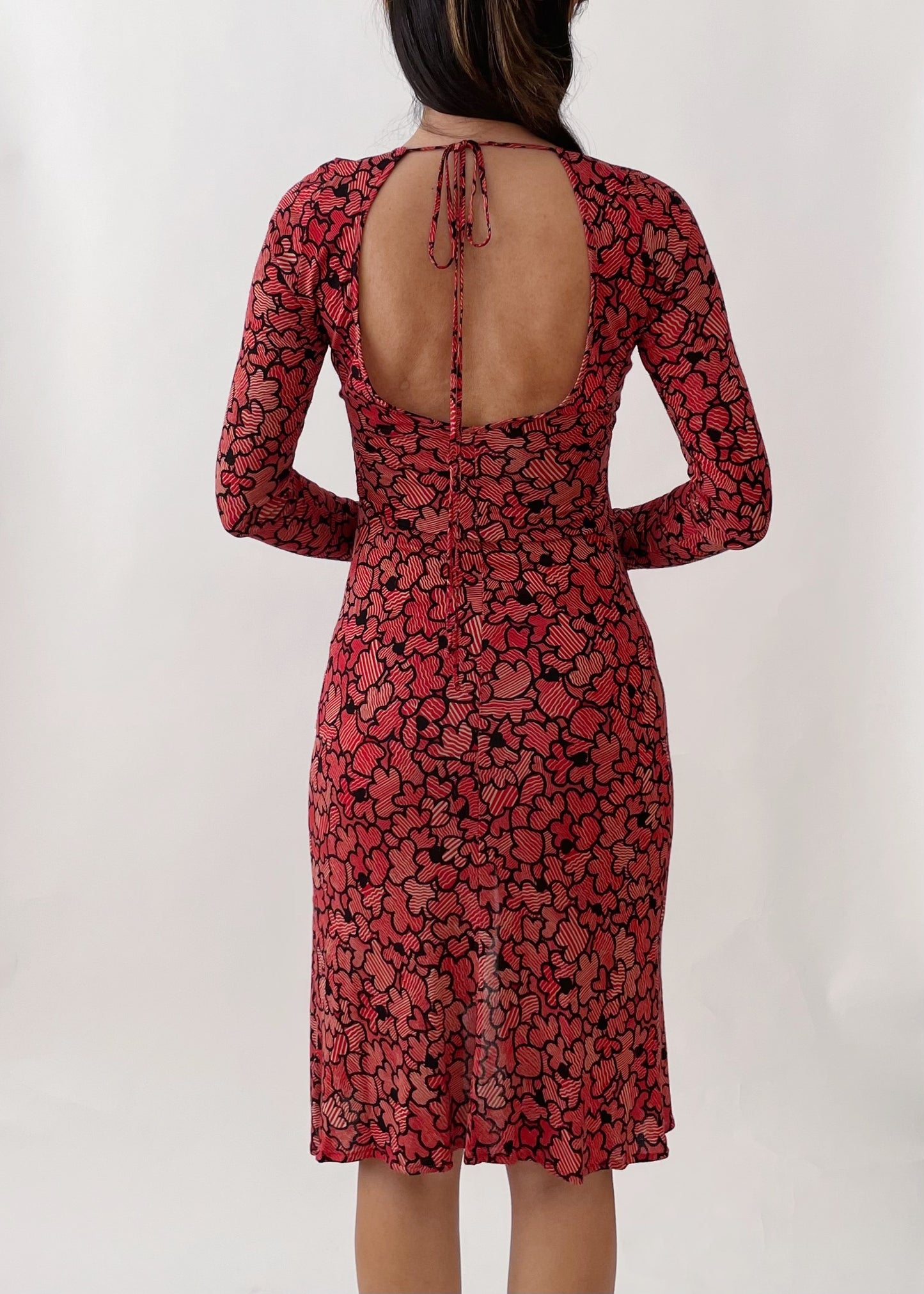 Anna Molinari Silk Red Dress