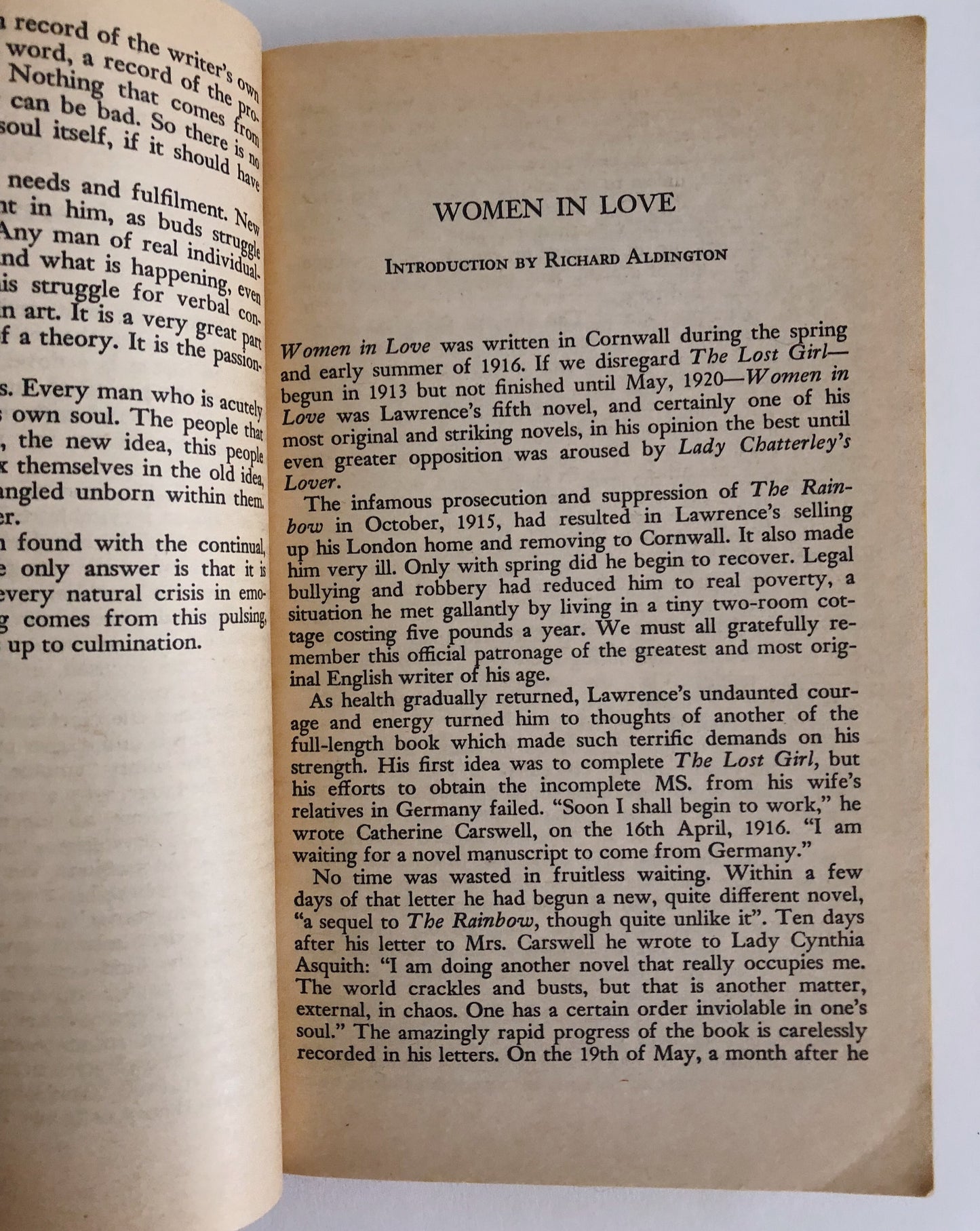 Women In Love by D.H. Lawrence
