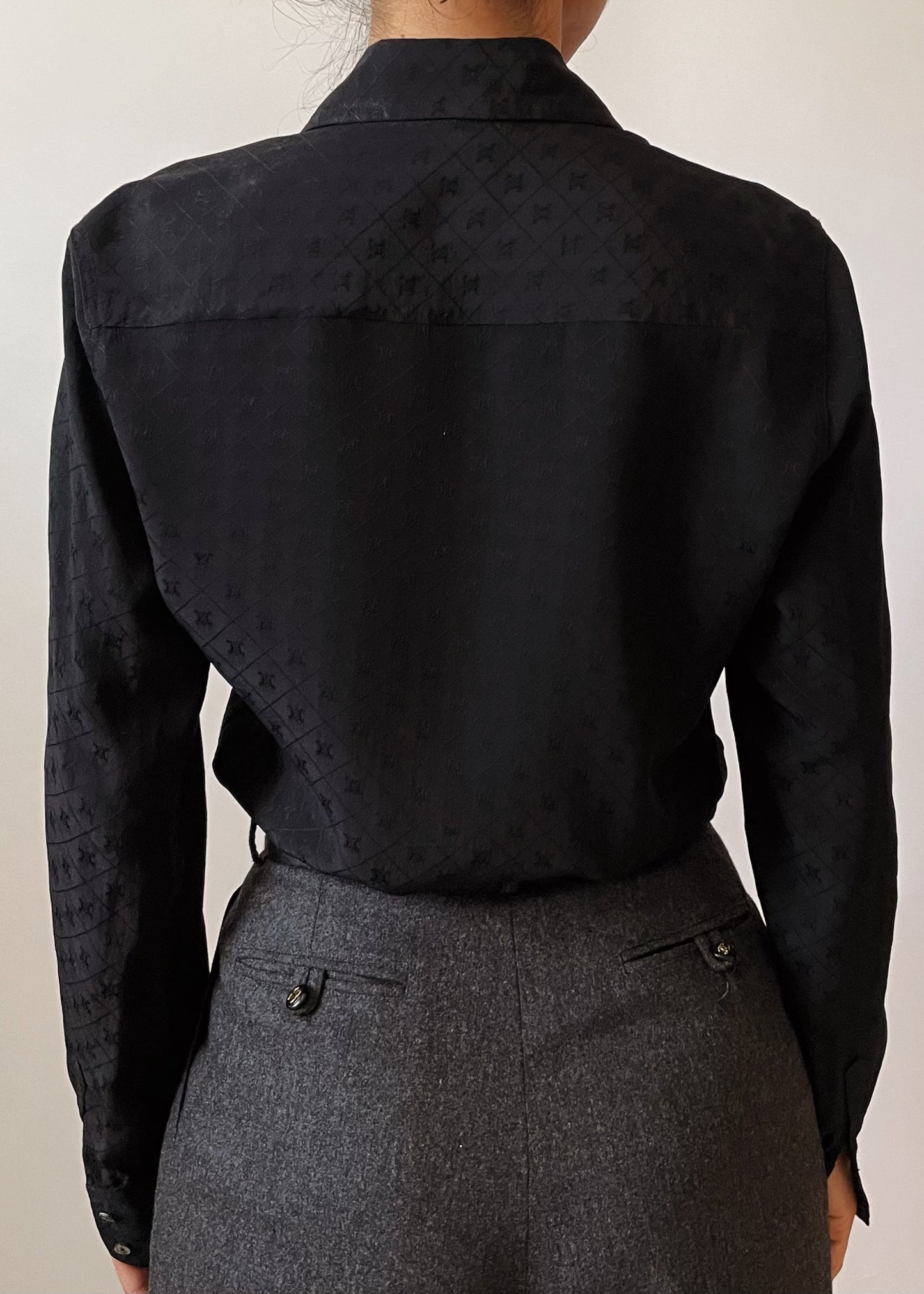 Céline Silk Monogram Blouse