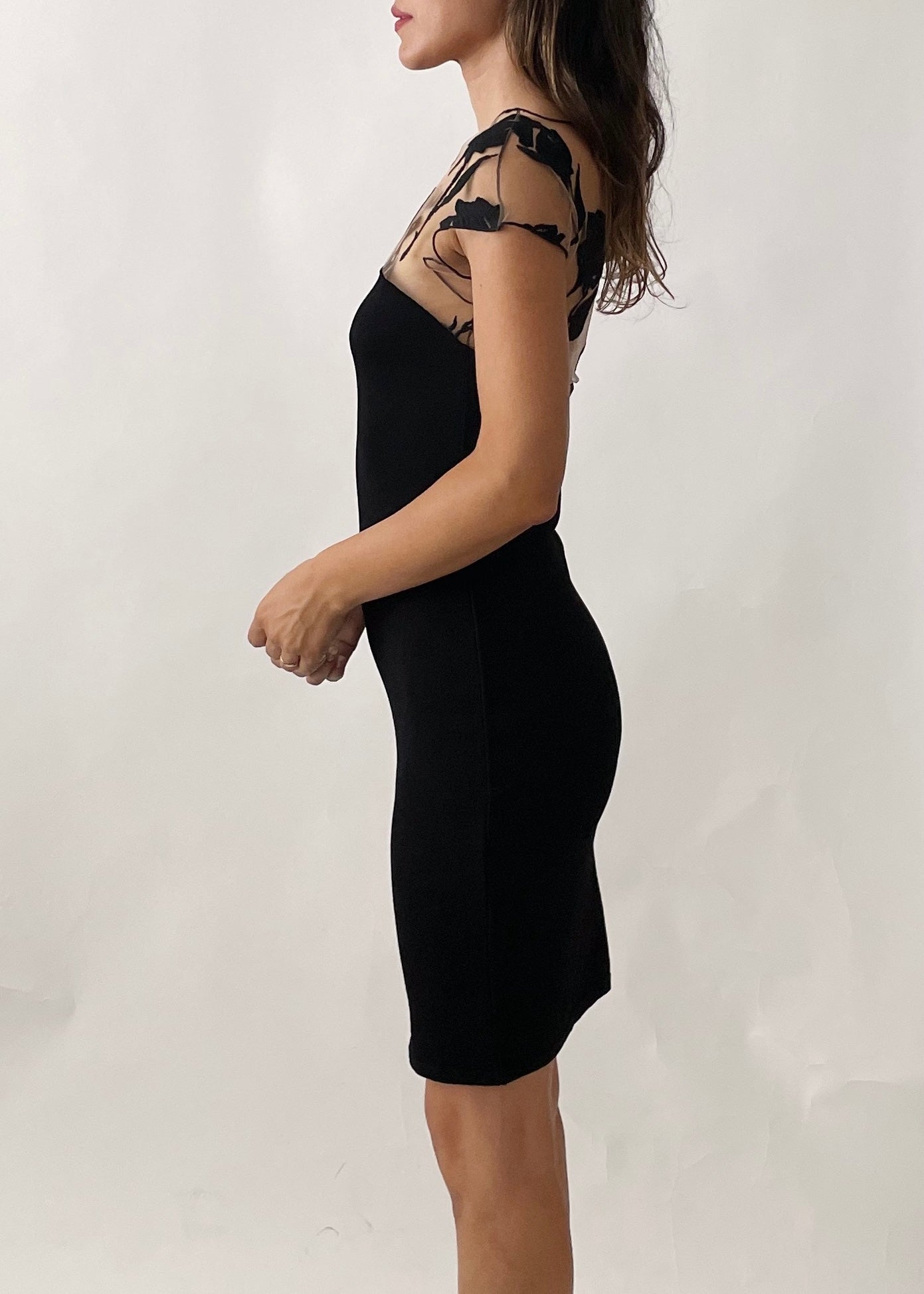 Blumarine Rose Applique Dress