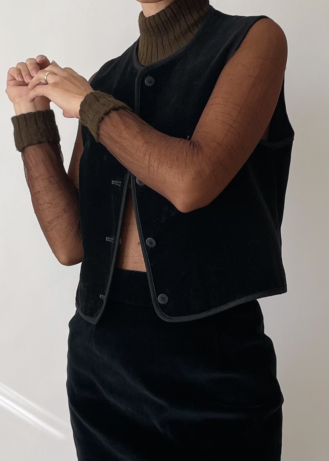 Courrèges Logo Mesh Top