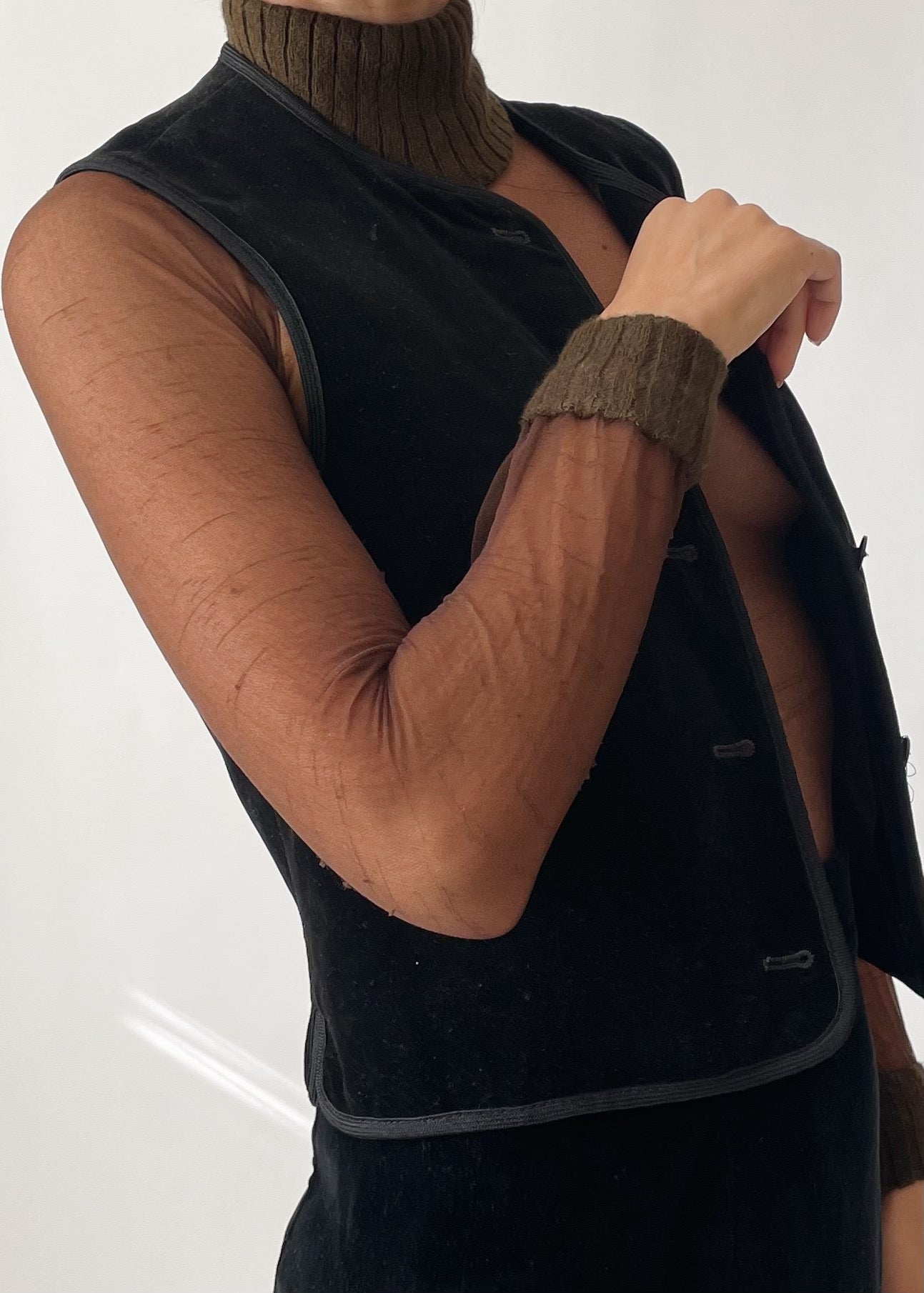 Courrèges Logo Mesh Top