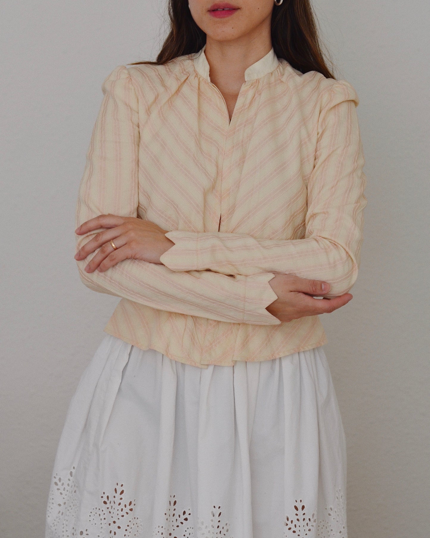 Vintage Ralph Lauren Silk Linen Victorian Top
