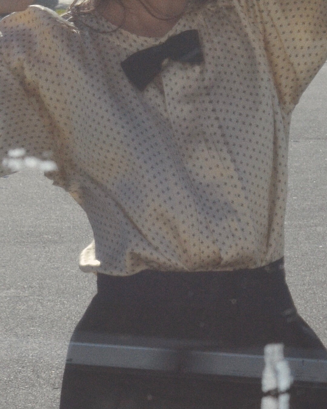 Silk Bow Tie Blouse