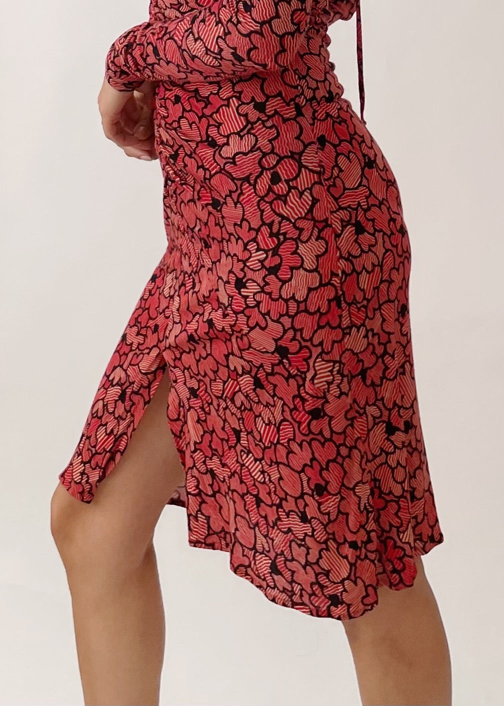 Anna Molinari Silk Red Dress