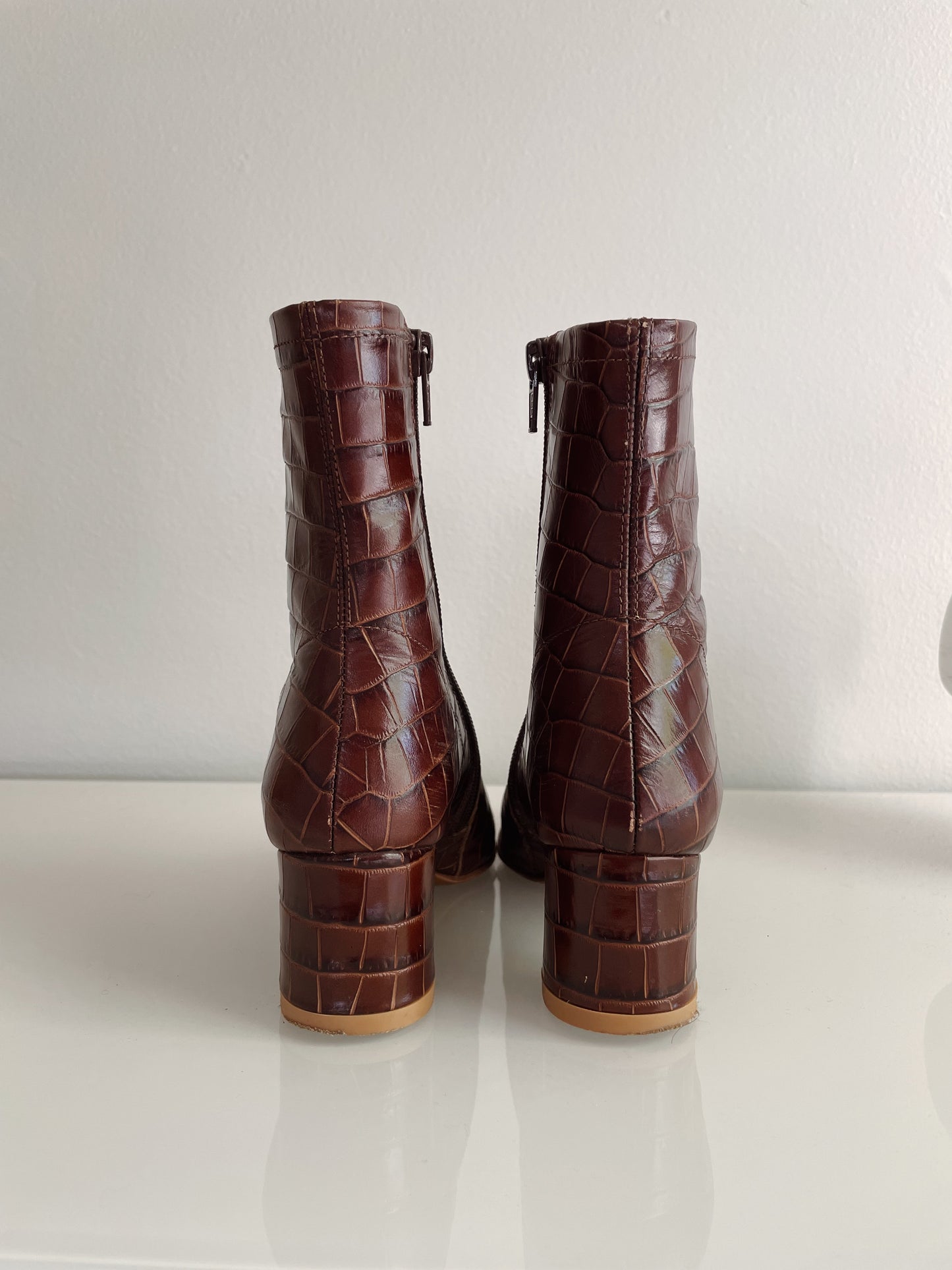 By Far Sofia Croc Nutella Boots