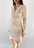 Courreges Long Sleeve Knit Dress