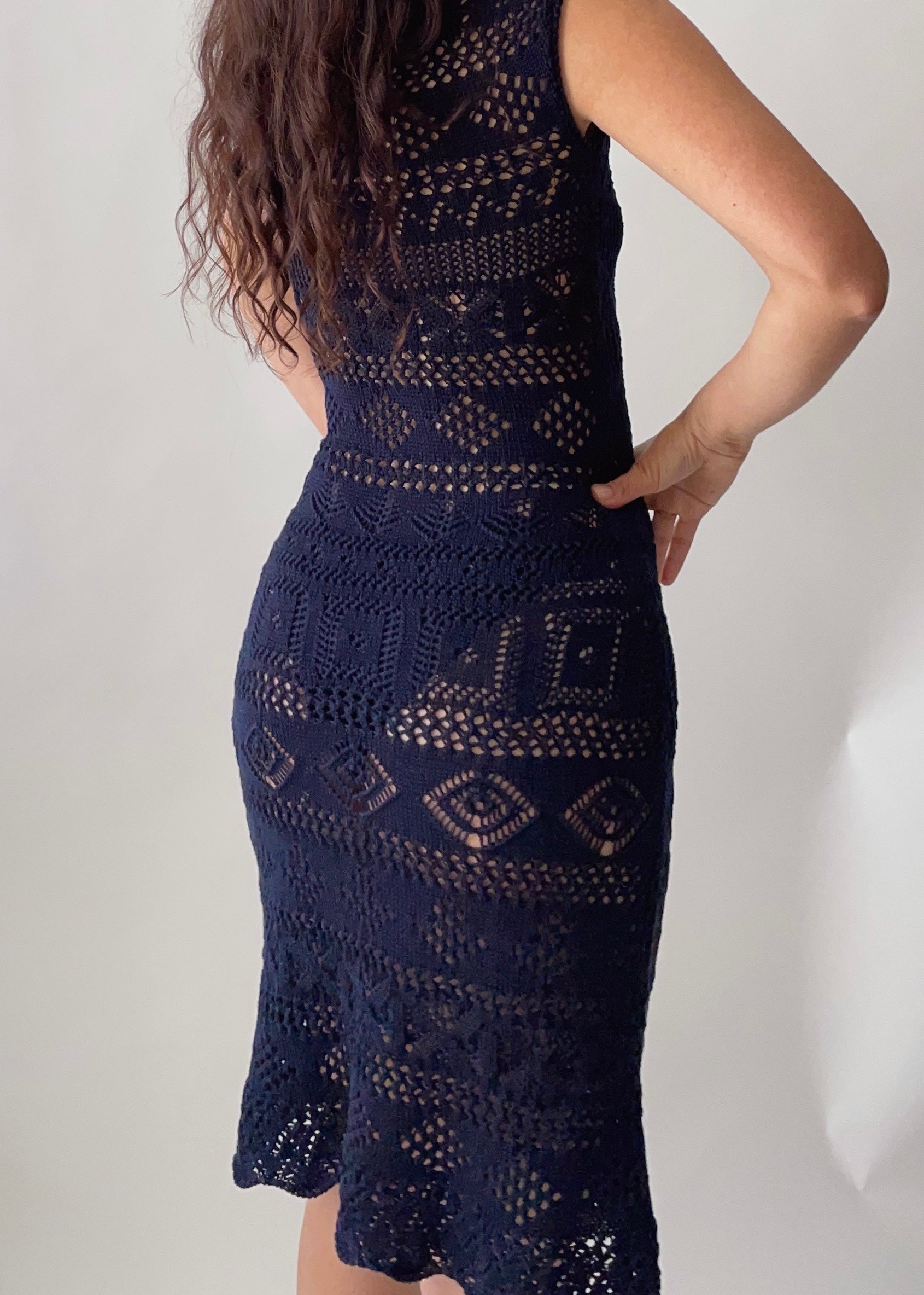 Vintage Prada Crochet Dress