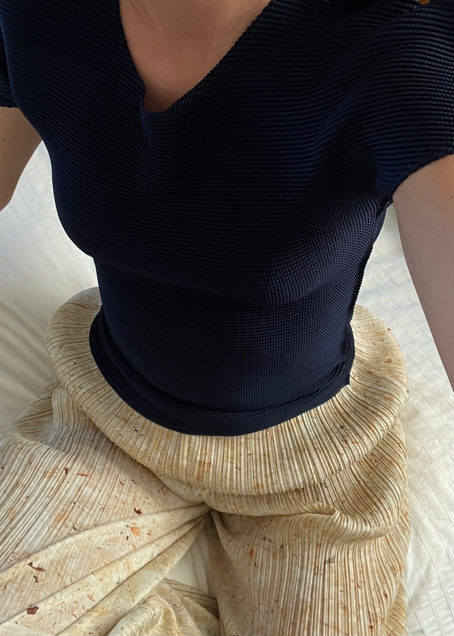 Issey Miyake Navy  Top