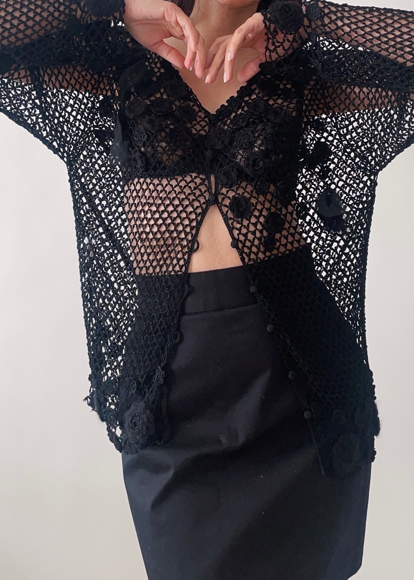 Moschino Crochet Cardigan