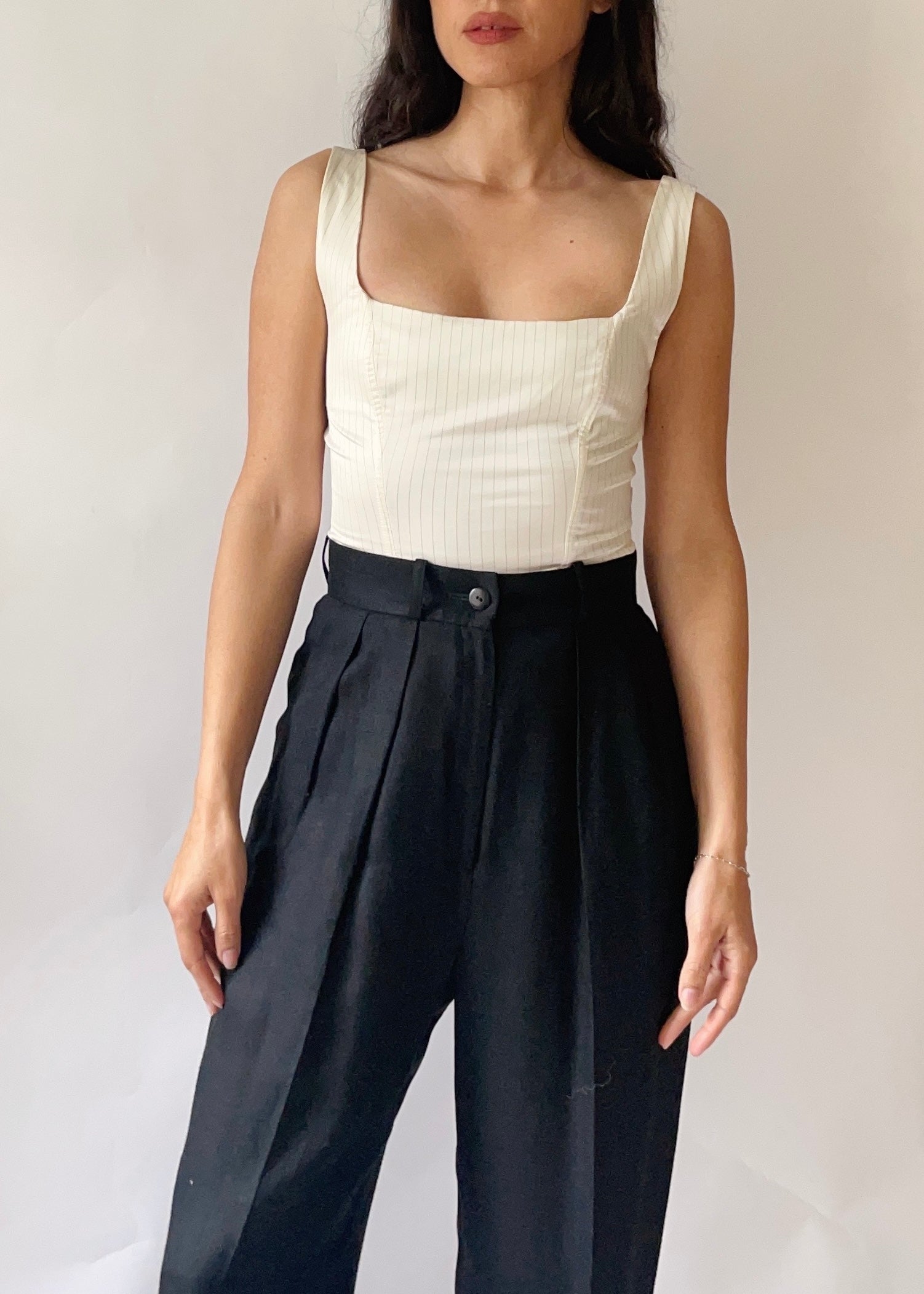 Vintage Anti-Flirt Corset Top