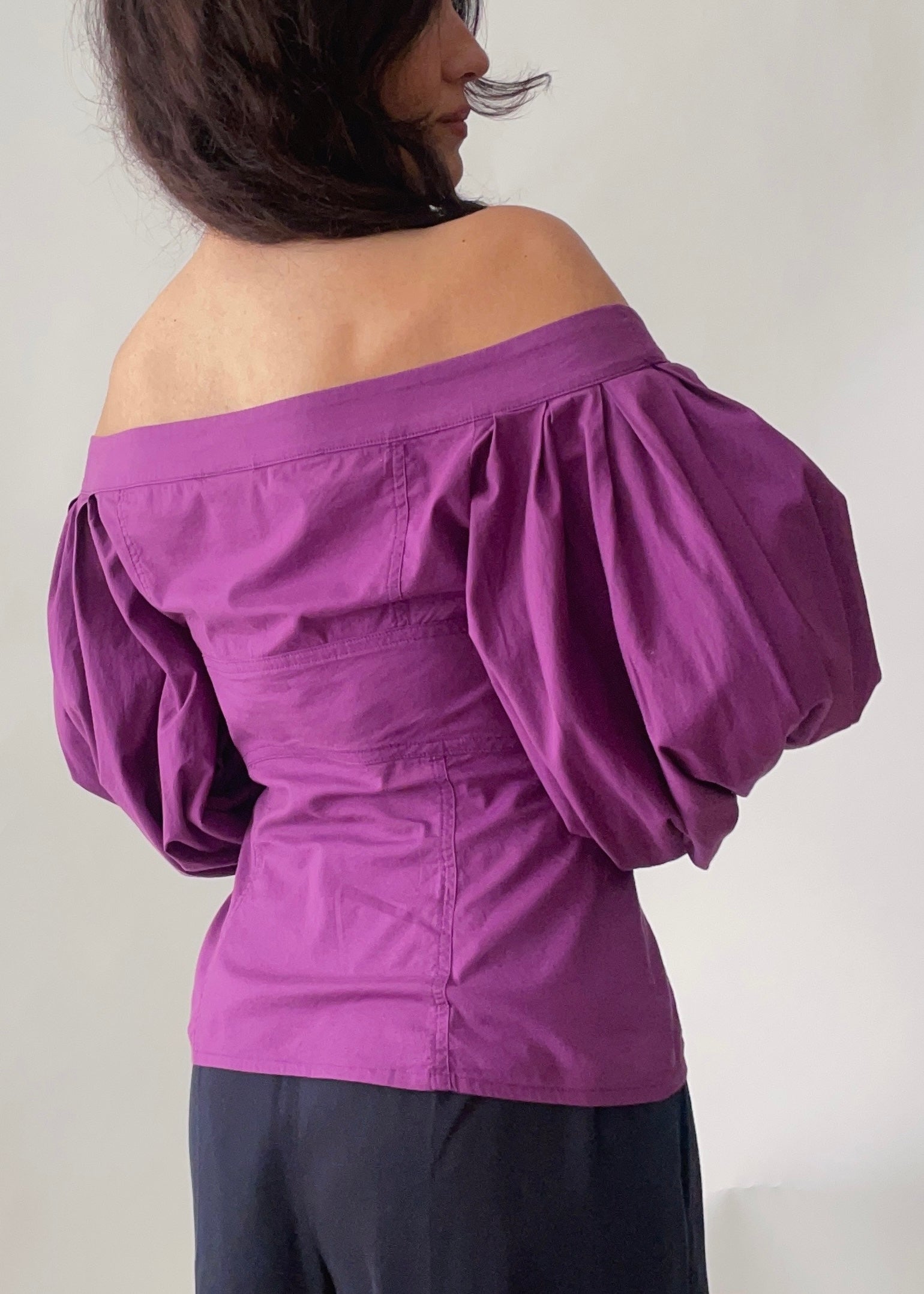 Vintage Just Cavalli Bustier Purple Top