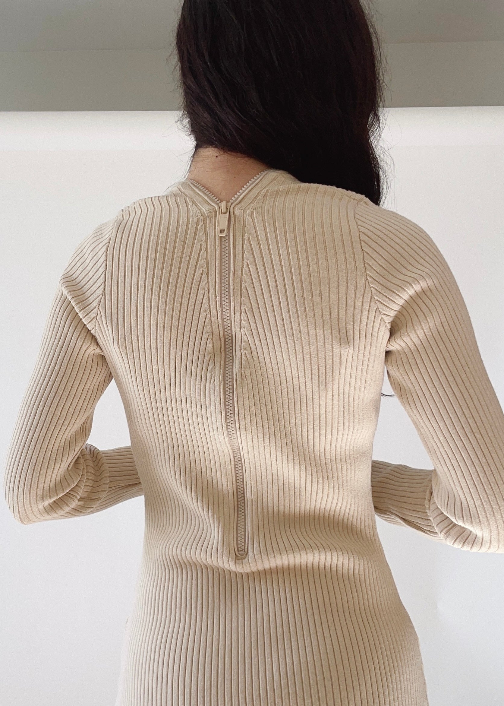 Courreges Long Sleeve Knit Dress