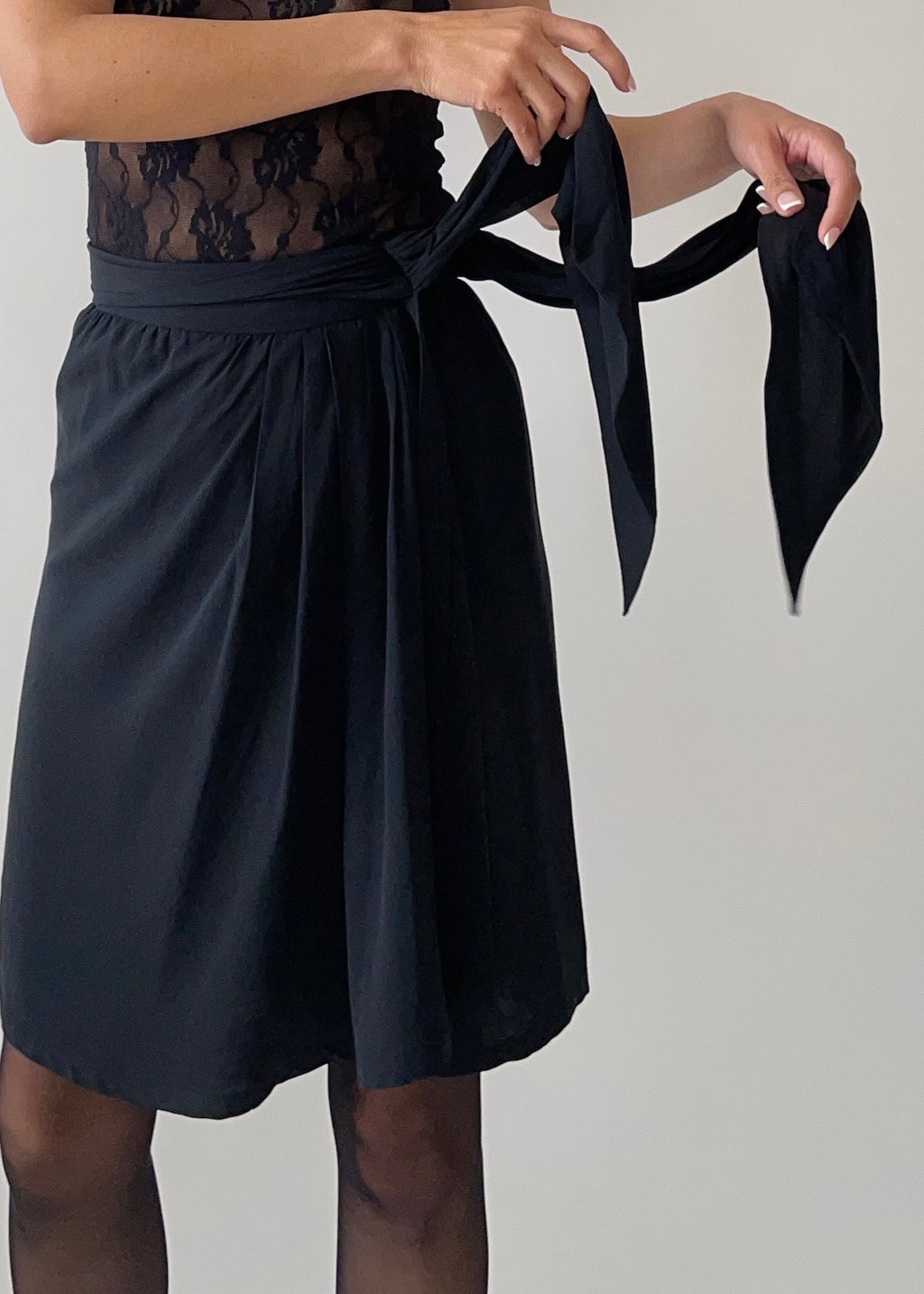 Vintage YSL Silk Wrap Skirt