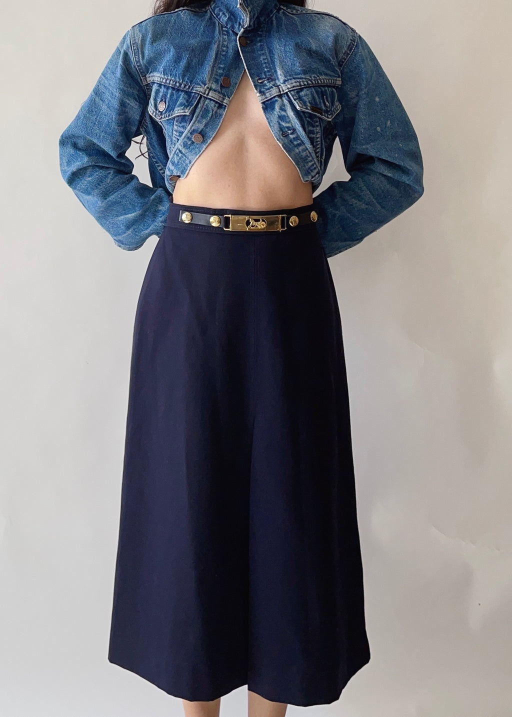 1970s Celine Equestrian Skirt