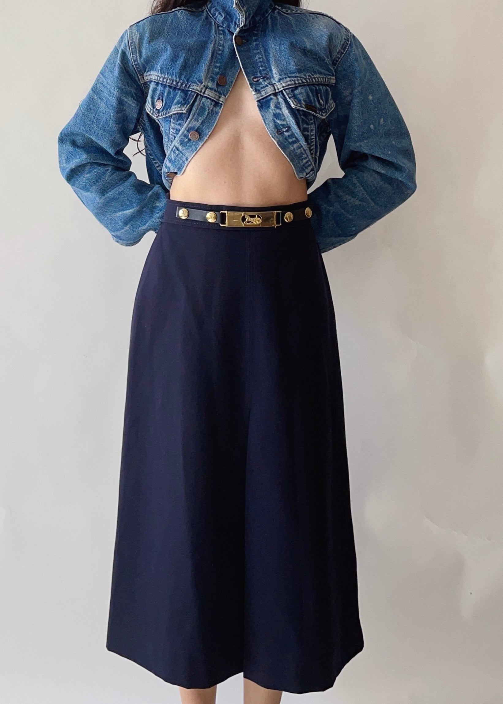 1970s Celine Equestrian Skirt