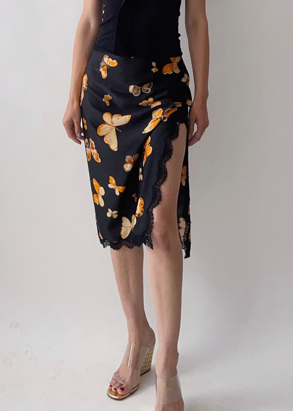 90s Anna Molinari Butterfly Skirt