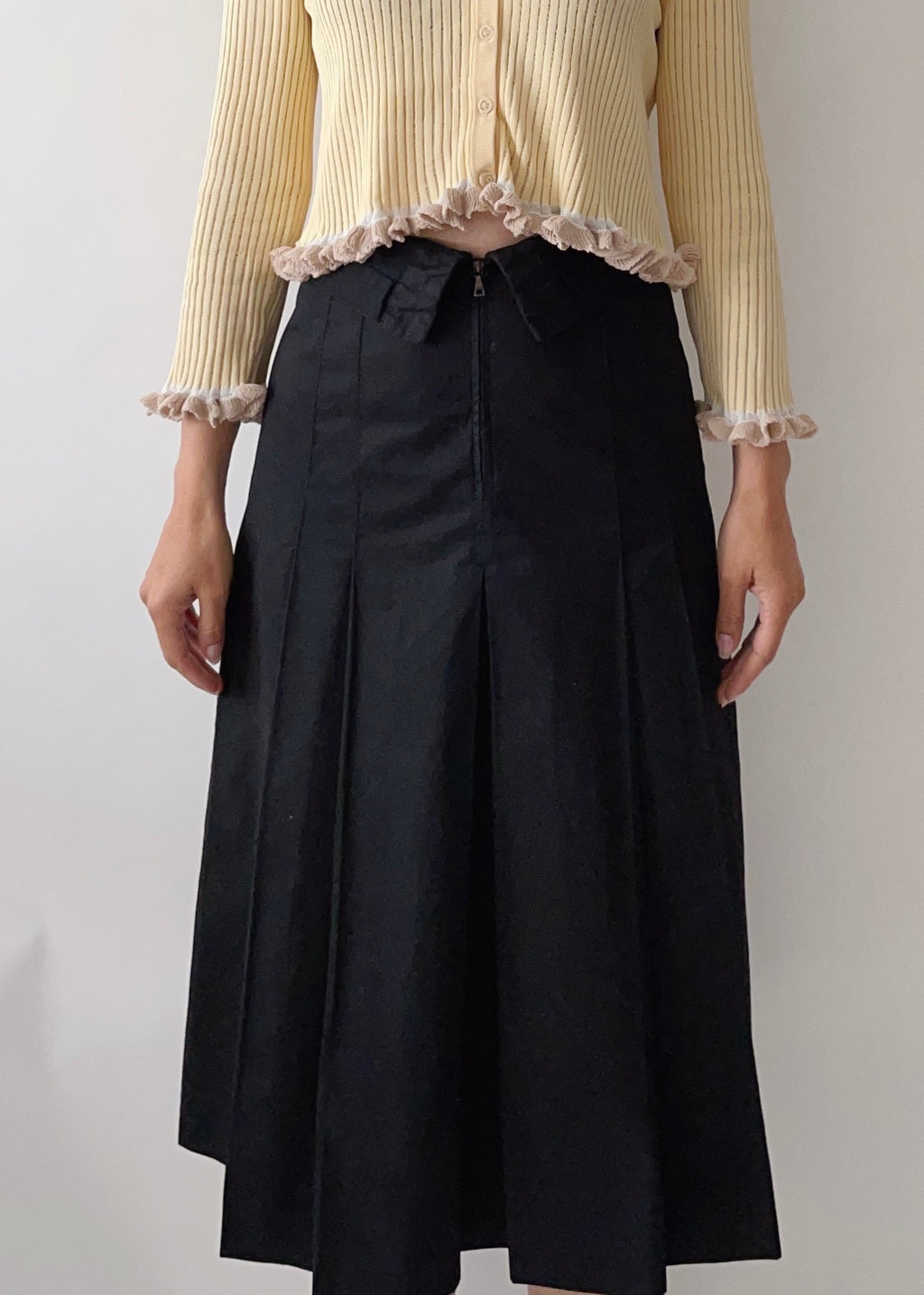 Prada Black Cotton Skirt