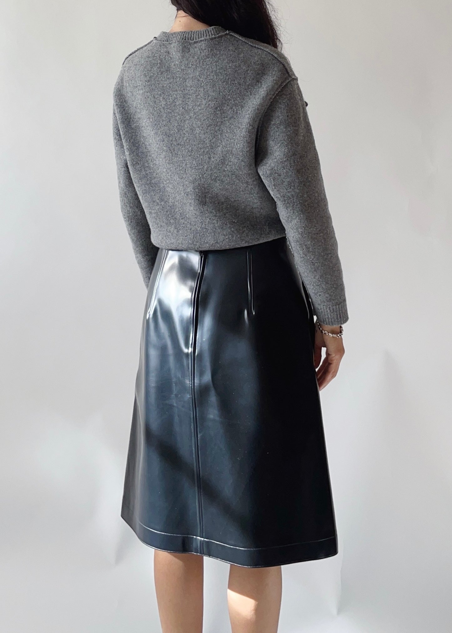 Jil Sander Pleather Skirt